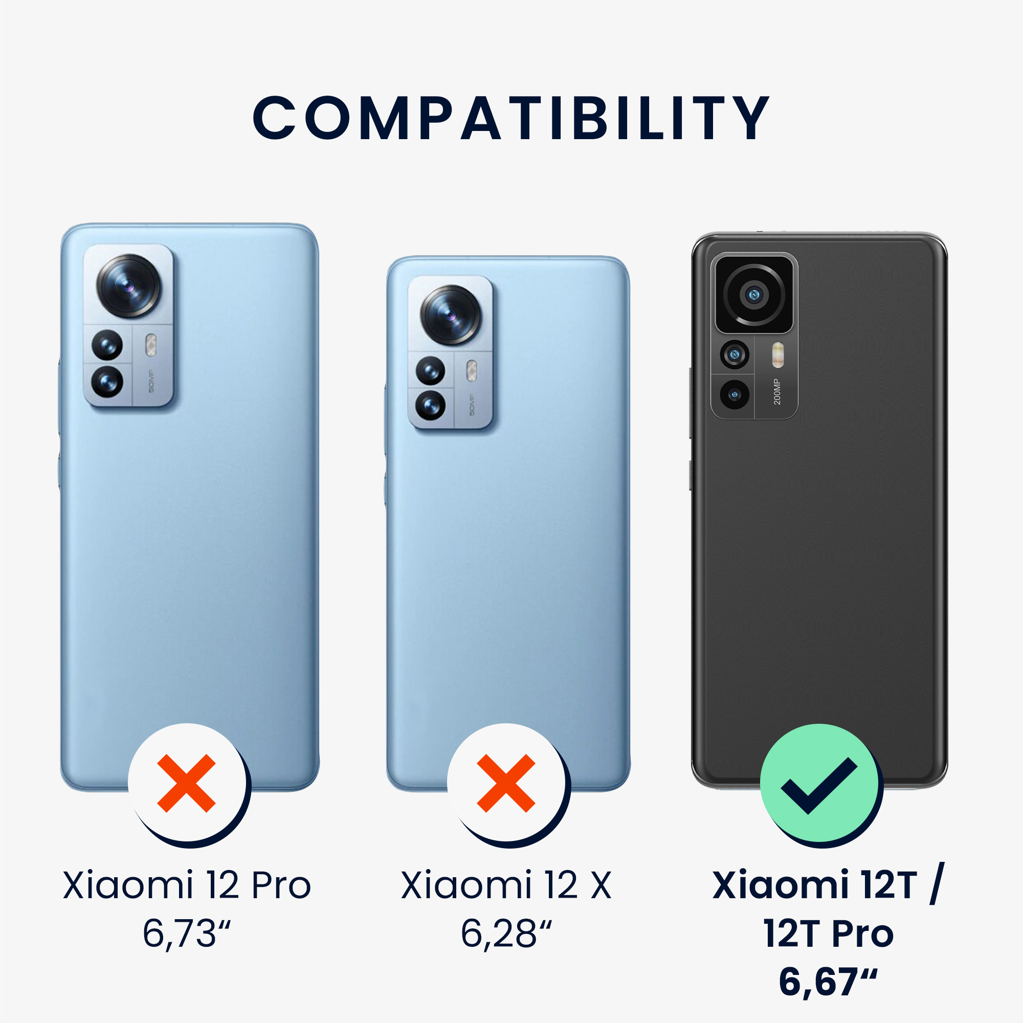 Kryt na mobil Xiaomi 12T / 12T Pro kwmobile baltská modrá