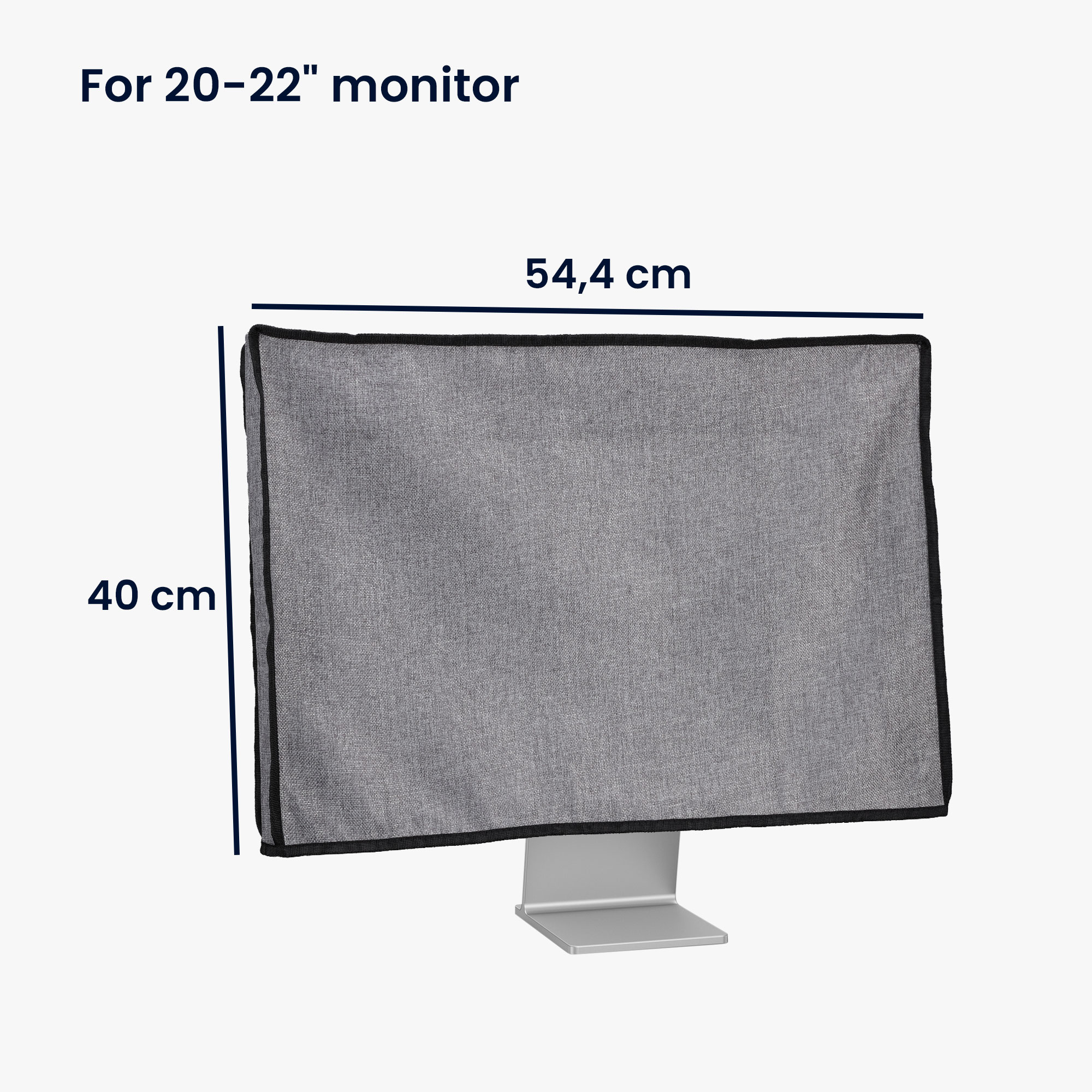 Obal na monitor 20-22" kwmobile tmavě šedý