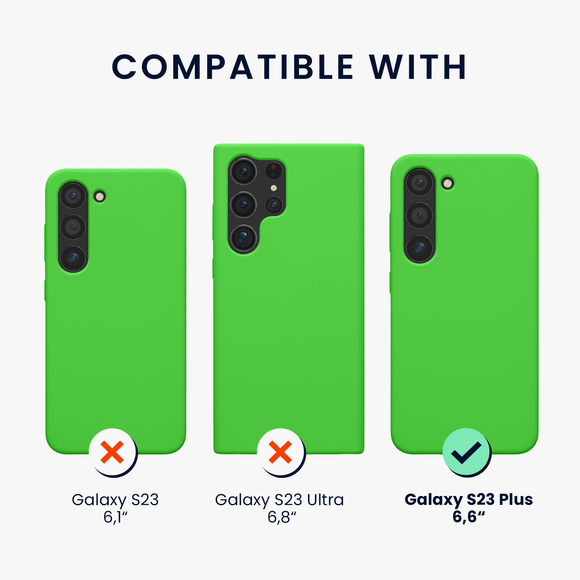 Silikonový kryt na mobil Galaxy S23 Plus kwmobile limetková zelená