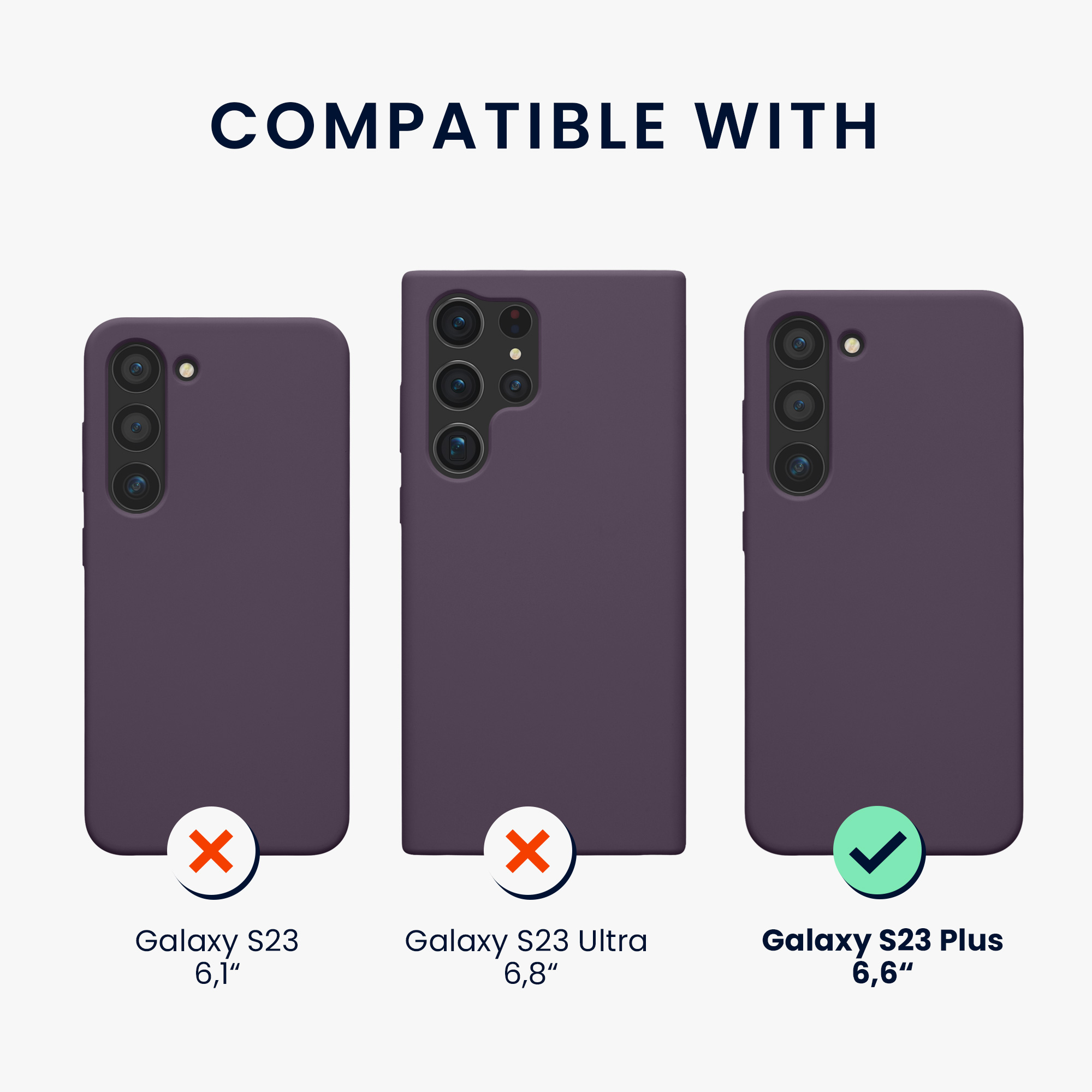 Silikonový kryt na mobil Galaxy S23 Plus kwmobile Pale Iris