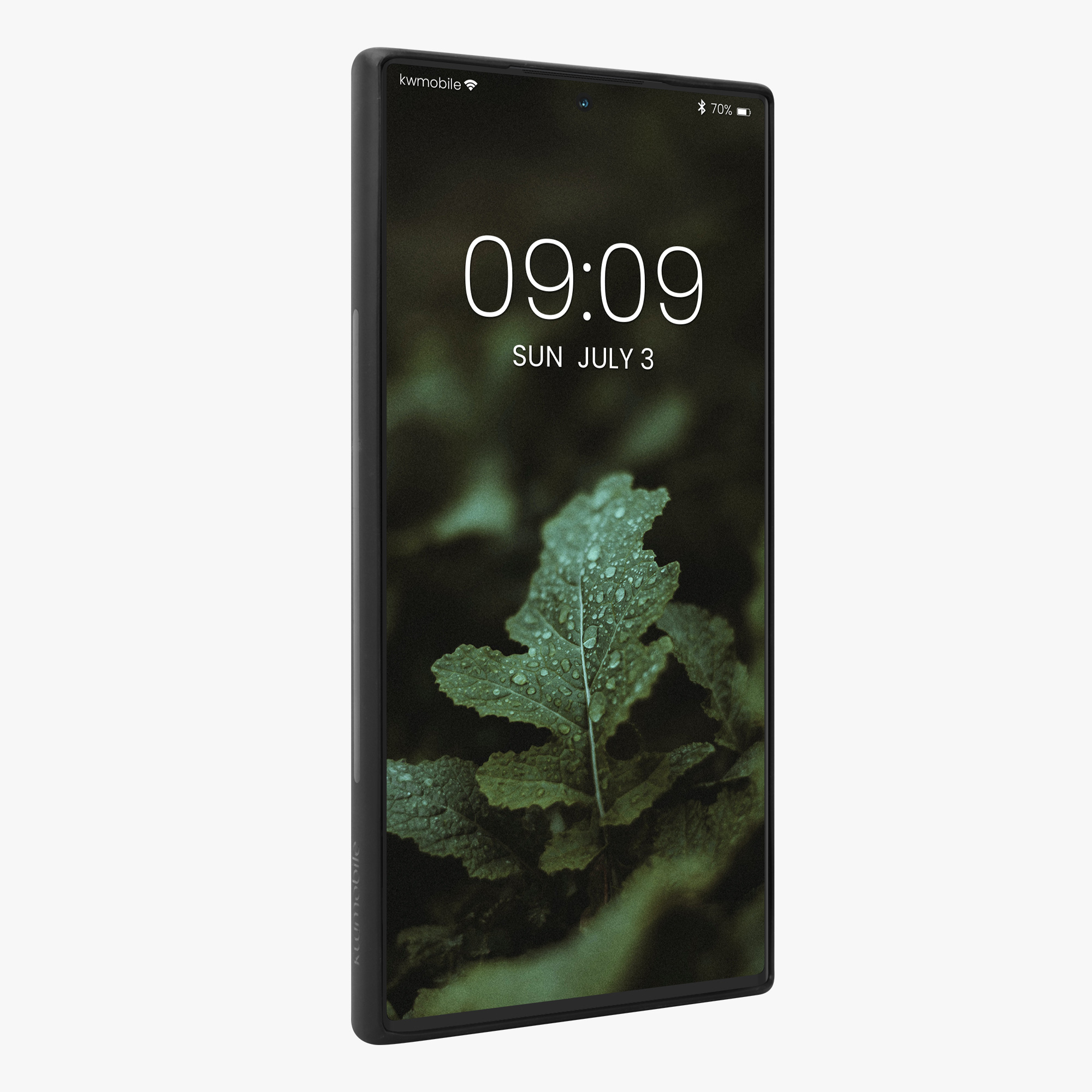 Dřevěný kryt na mobil Galaxy S23 Ultra kwmobile tmavě hnědý