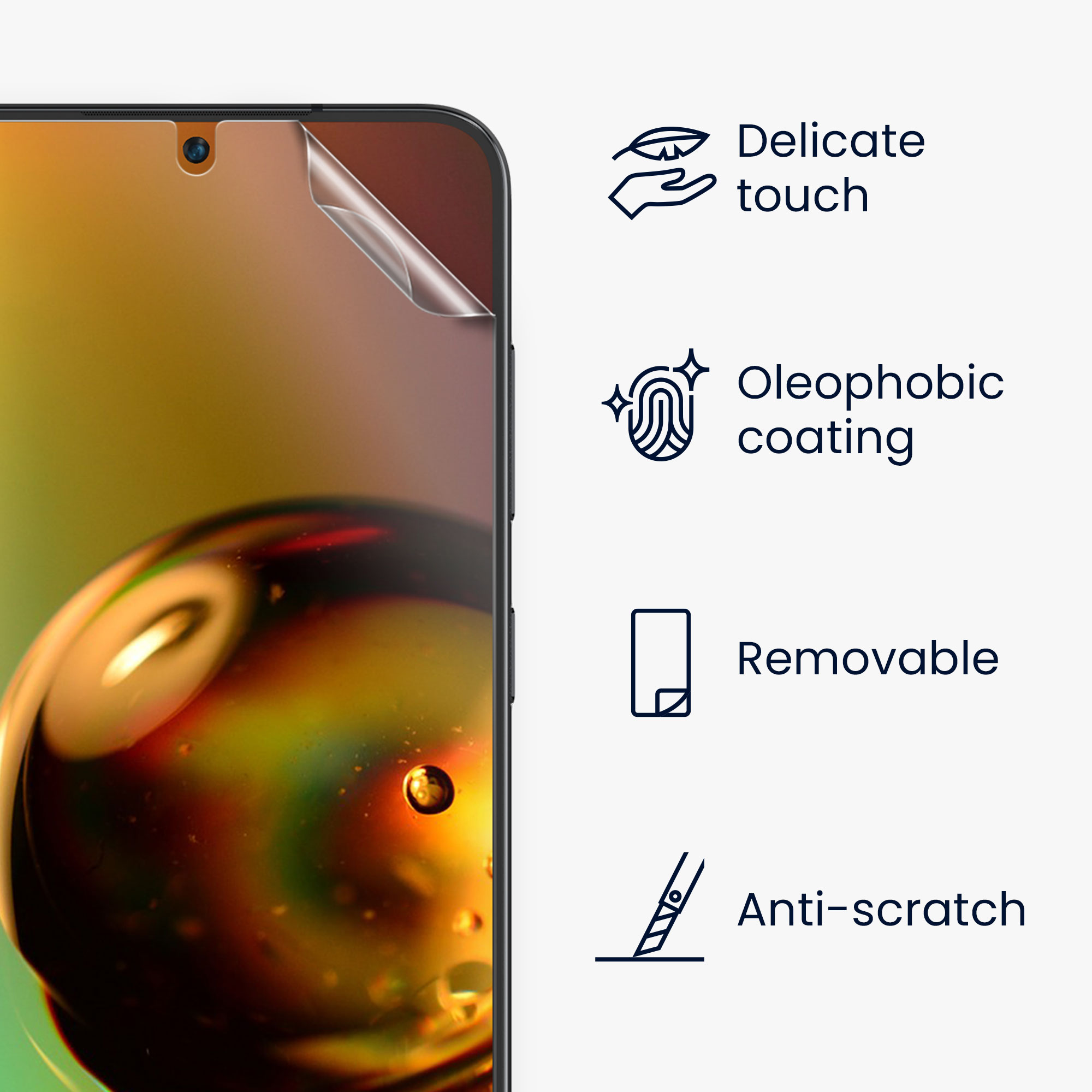 6x Ochranná fólie Galaxy S23 kwmobile čirá