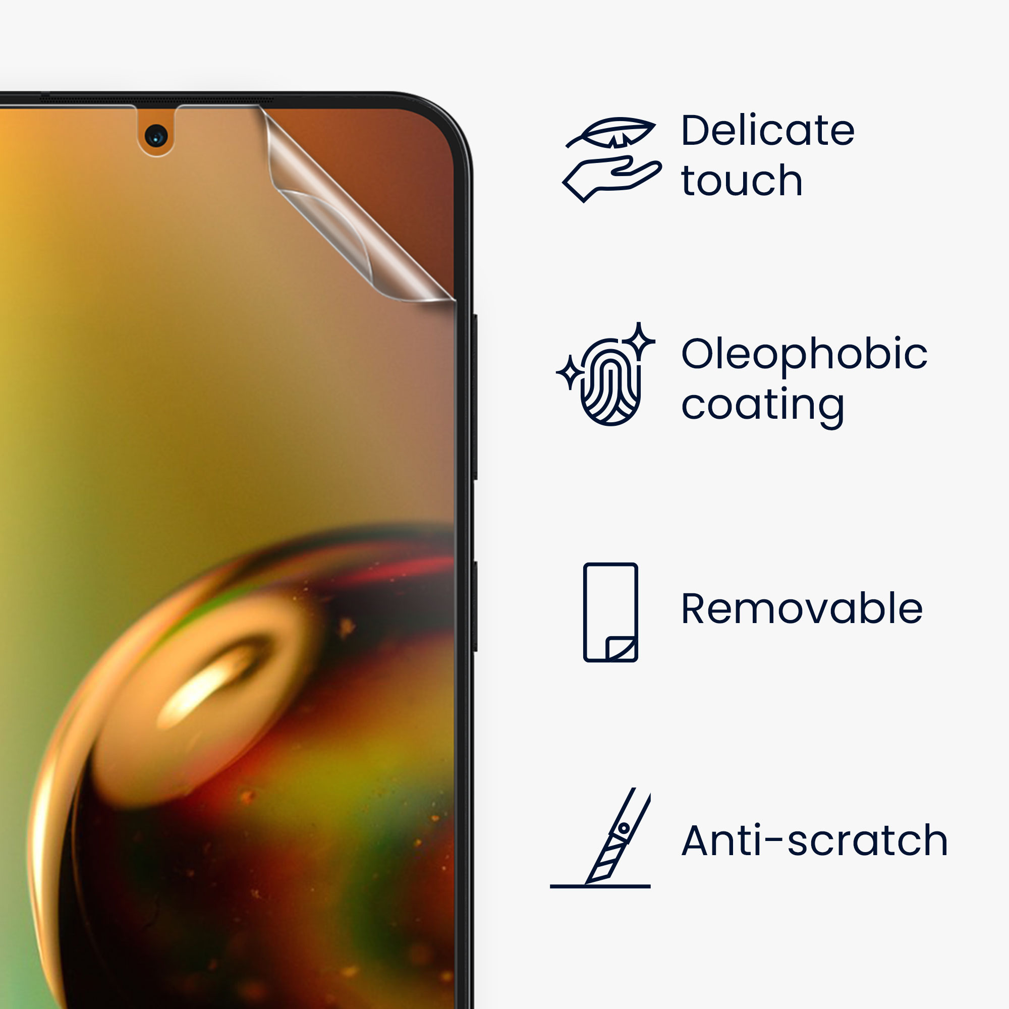 3x Ochranná fólie Galaxy S23 Plus kwmobile čirá