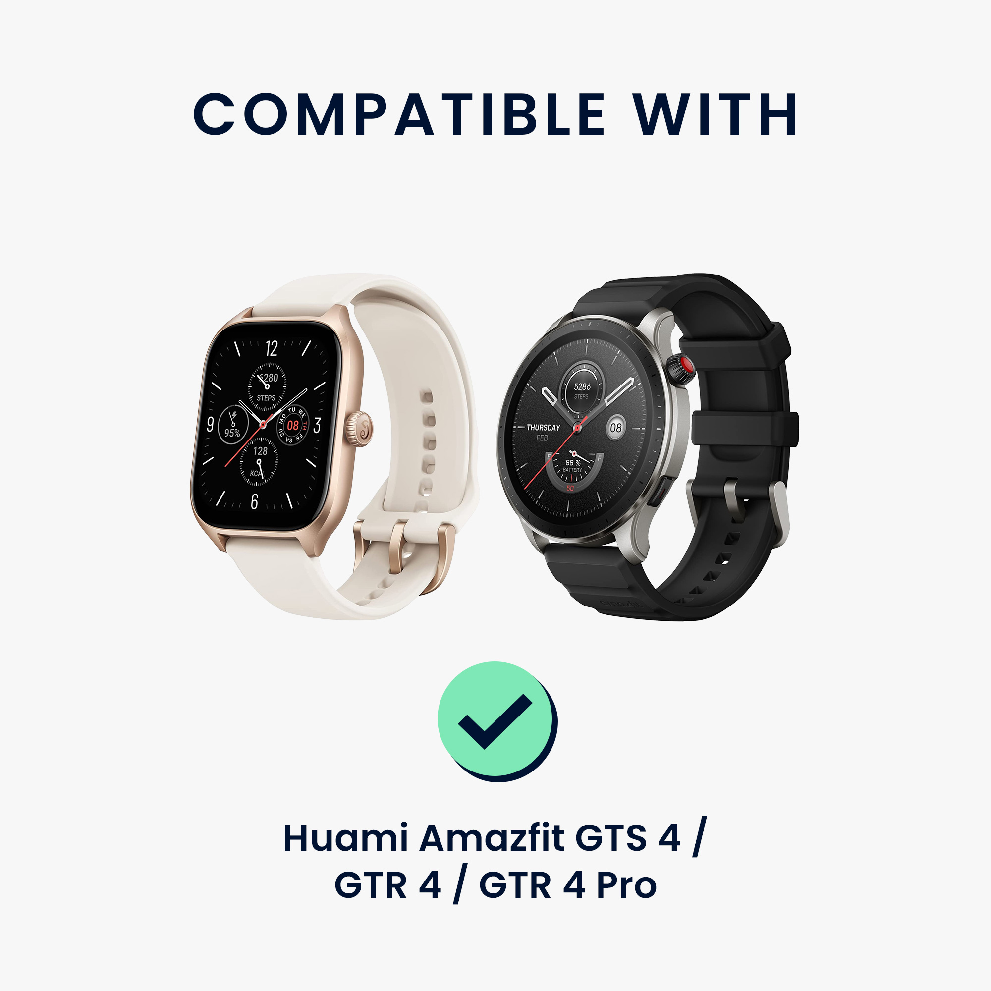Nabíjecí kabel pro Huami Amazfit Cheetah / GTS 4 / GTR 4 / GTR 4 Pro kwmobile - černá