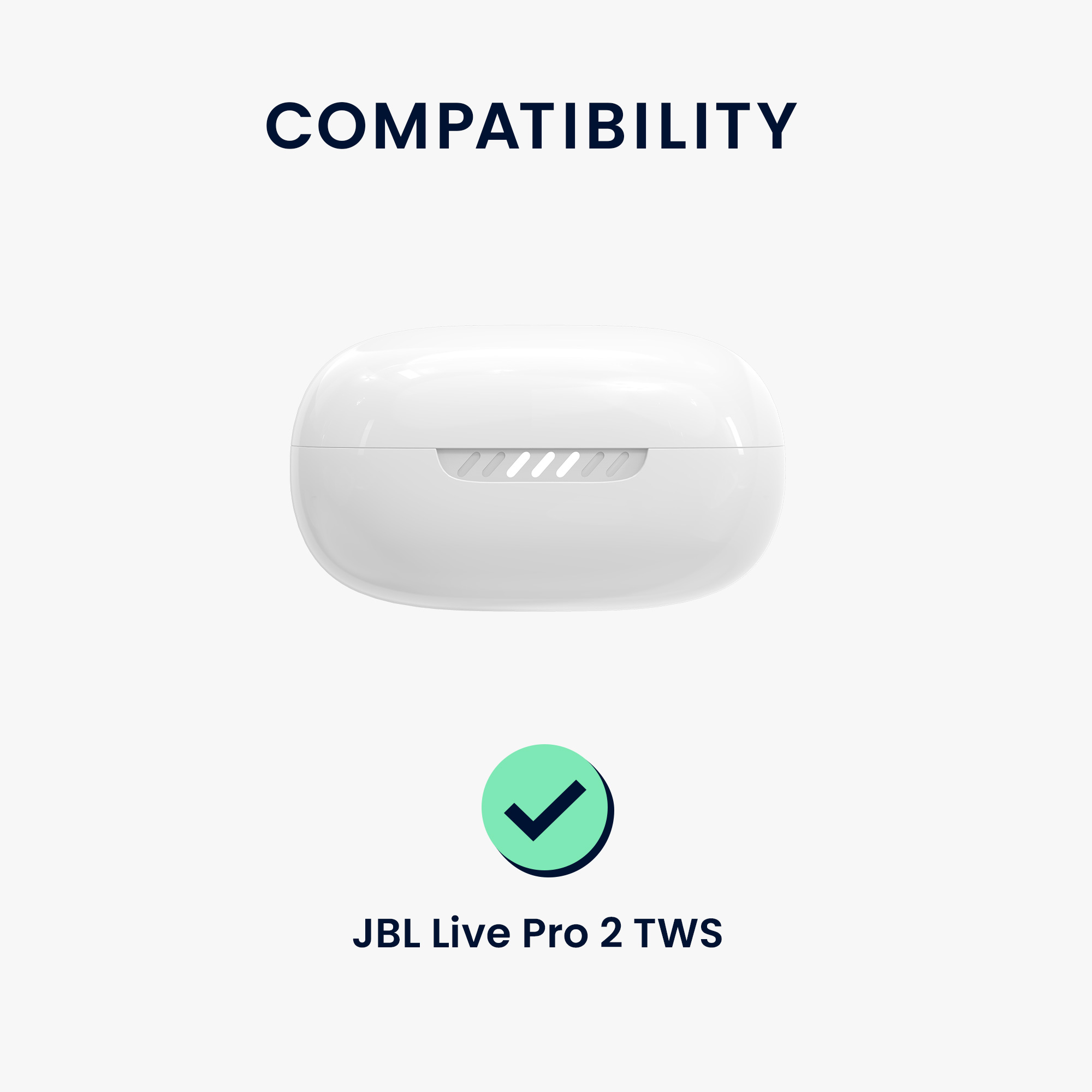 Pouzdro na sluchátka kwmobile pro JBL Live Pro 2 TWS, černá