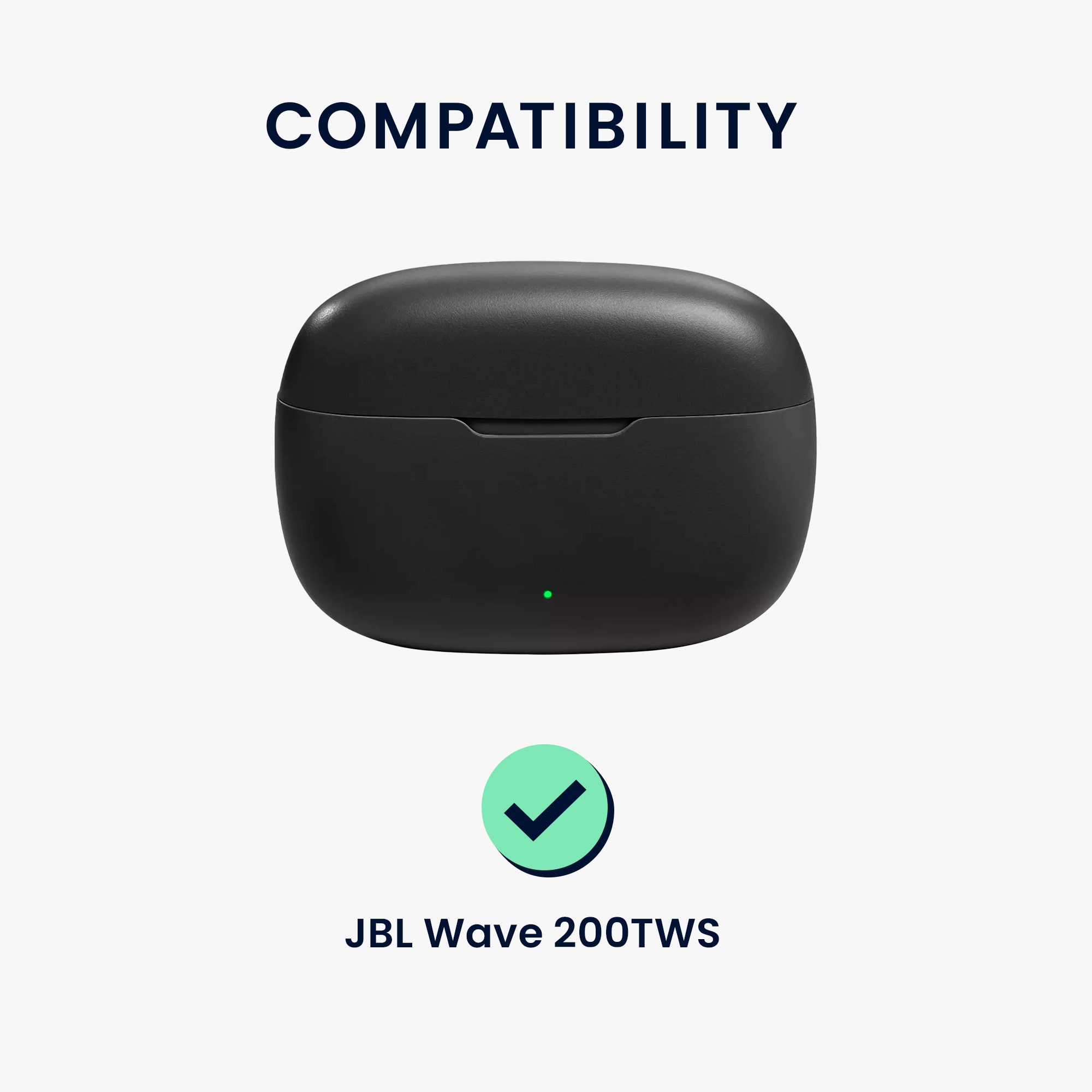 Pouzdro na sluchátka kwmobile pro JBL Wave 200TWS, černá