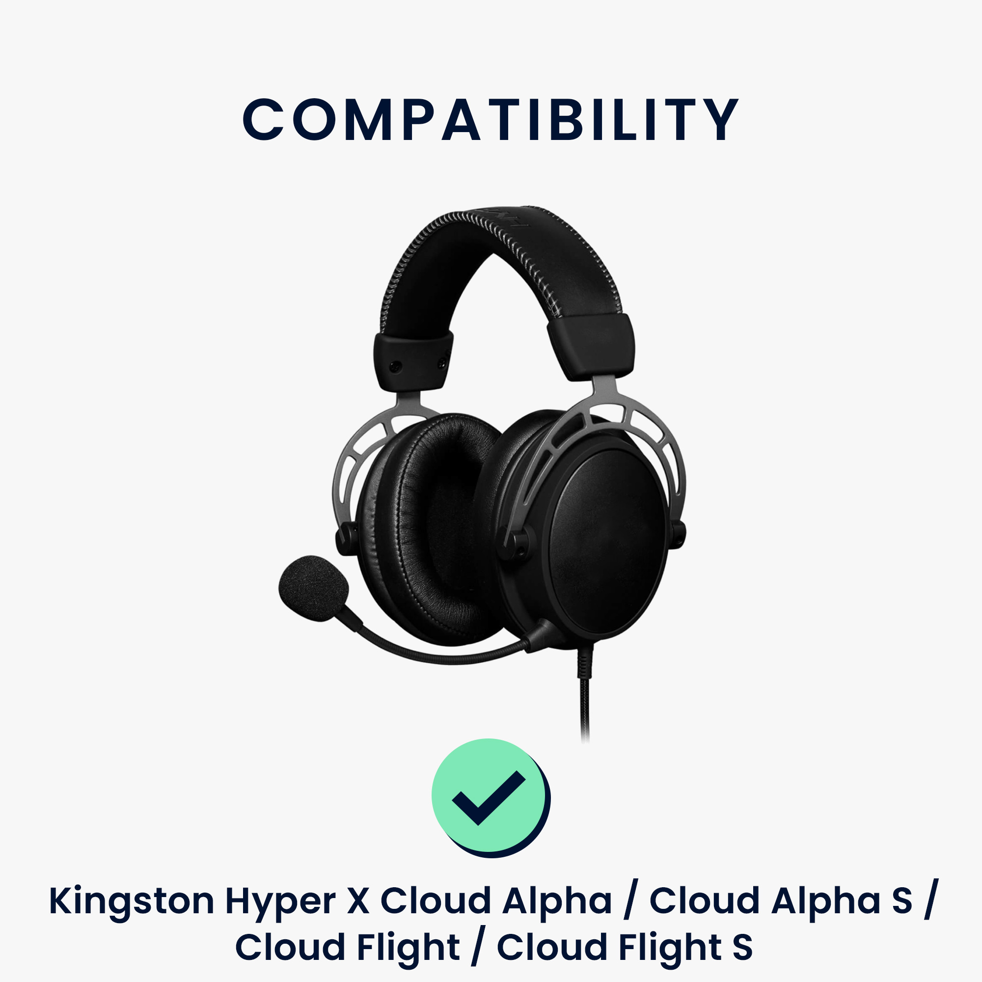 2x Náušníky na sluchátka kwmobile pro Kingston Hyper X Cloud Alpha / Cloud… - černá