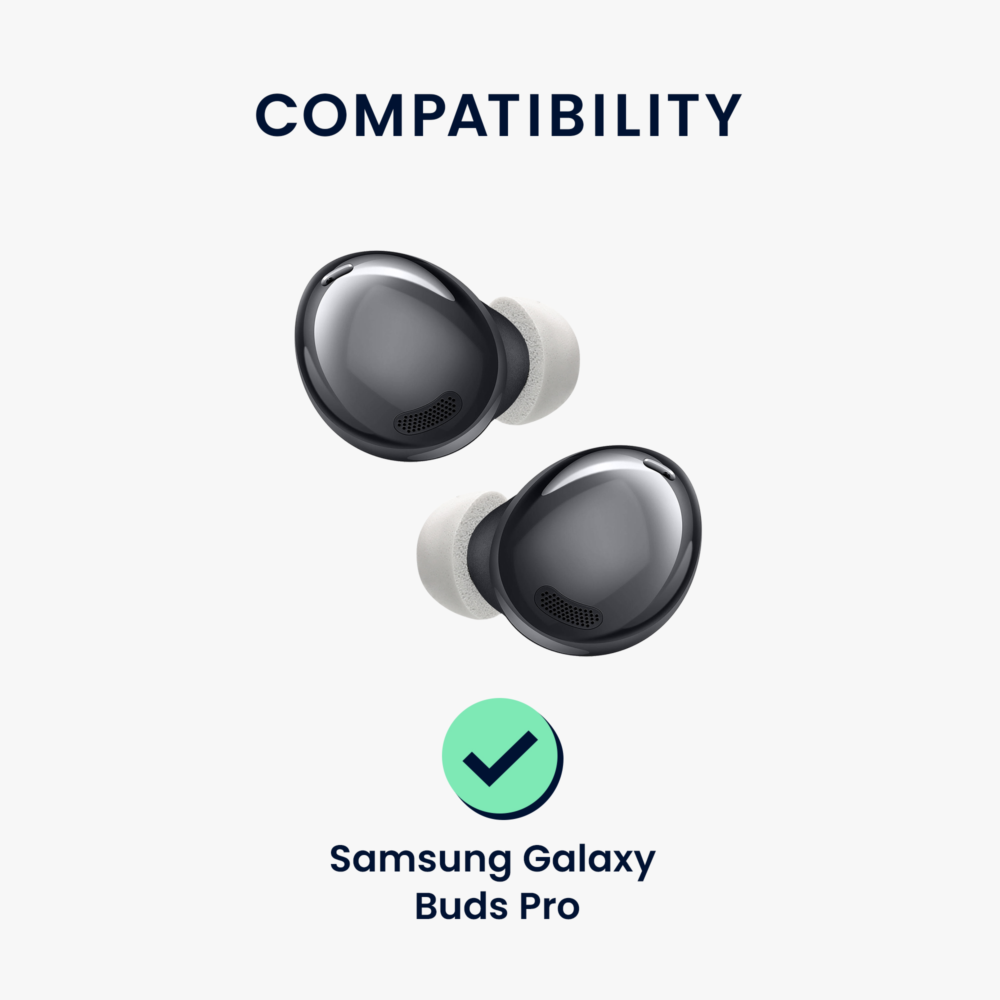 Silikonové špuntíky Samsung Galaxy Buds Pro kwmobile 6 ks šedý