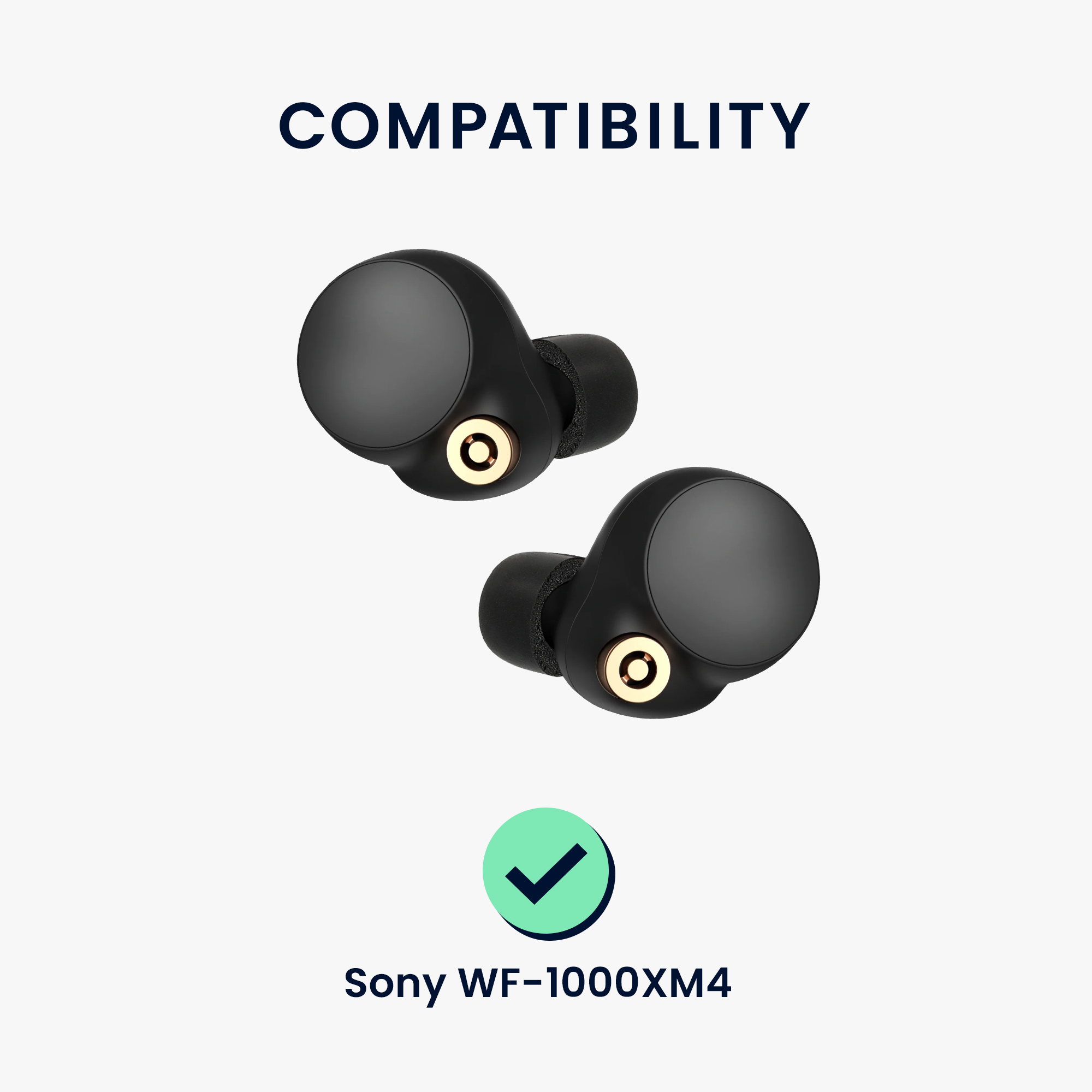 Náhradní špunty kwmobile pro Sony WF-1000XM4, 3 velikosti, 6 ks