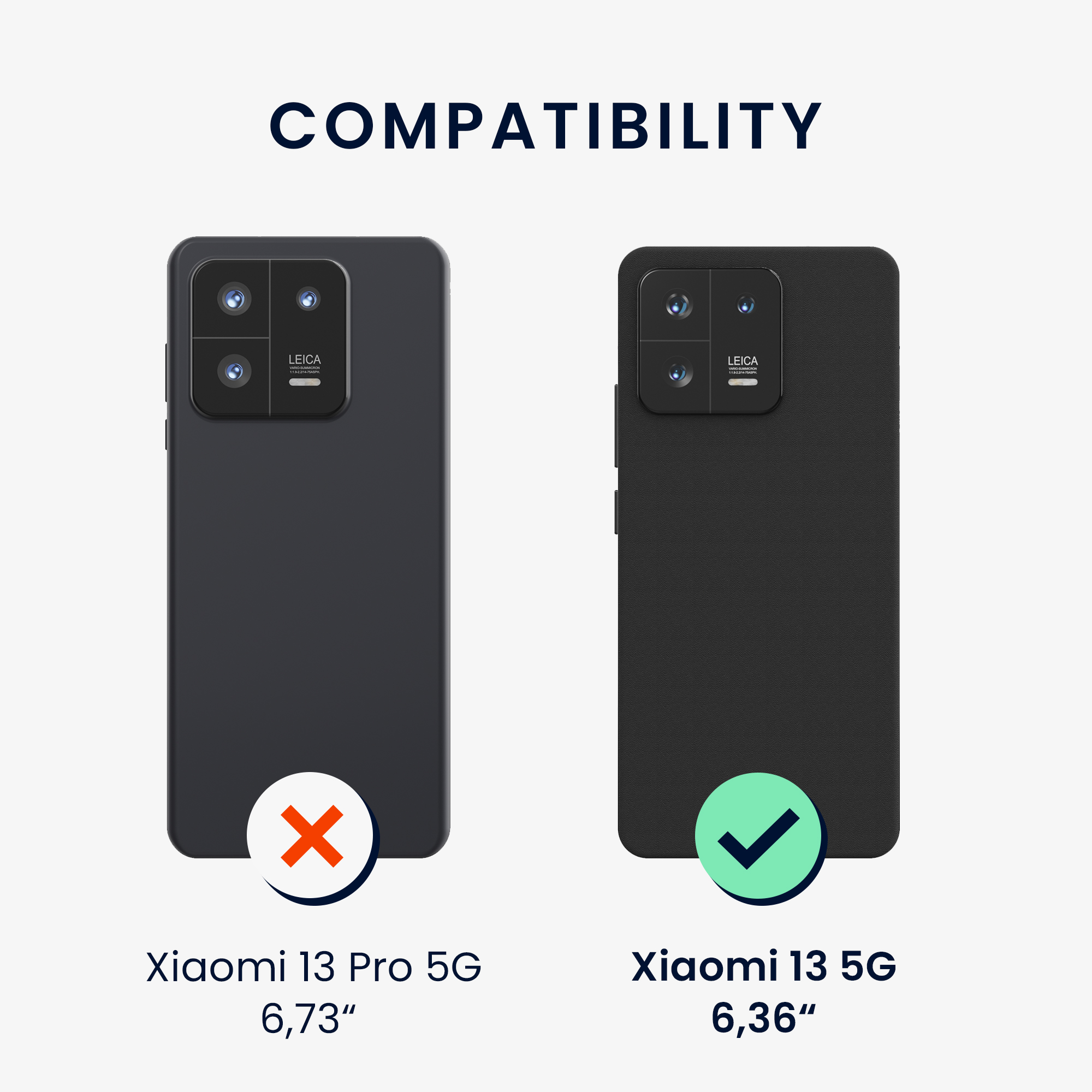 Kryt na mobil Xiaomi 13 5G kwmobile dřevěný tmavě hnědá