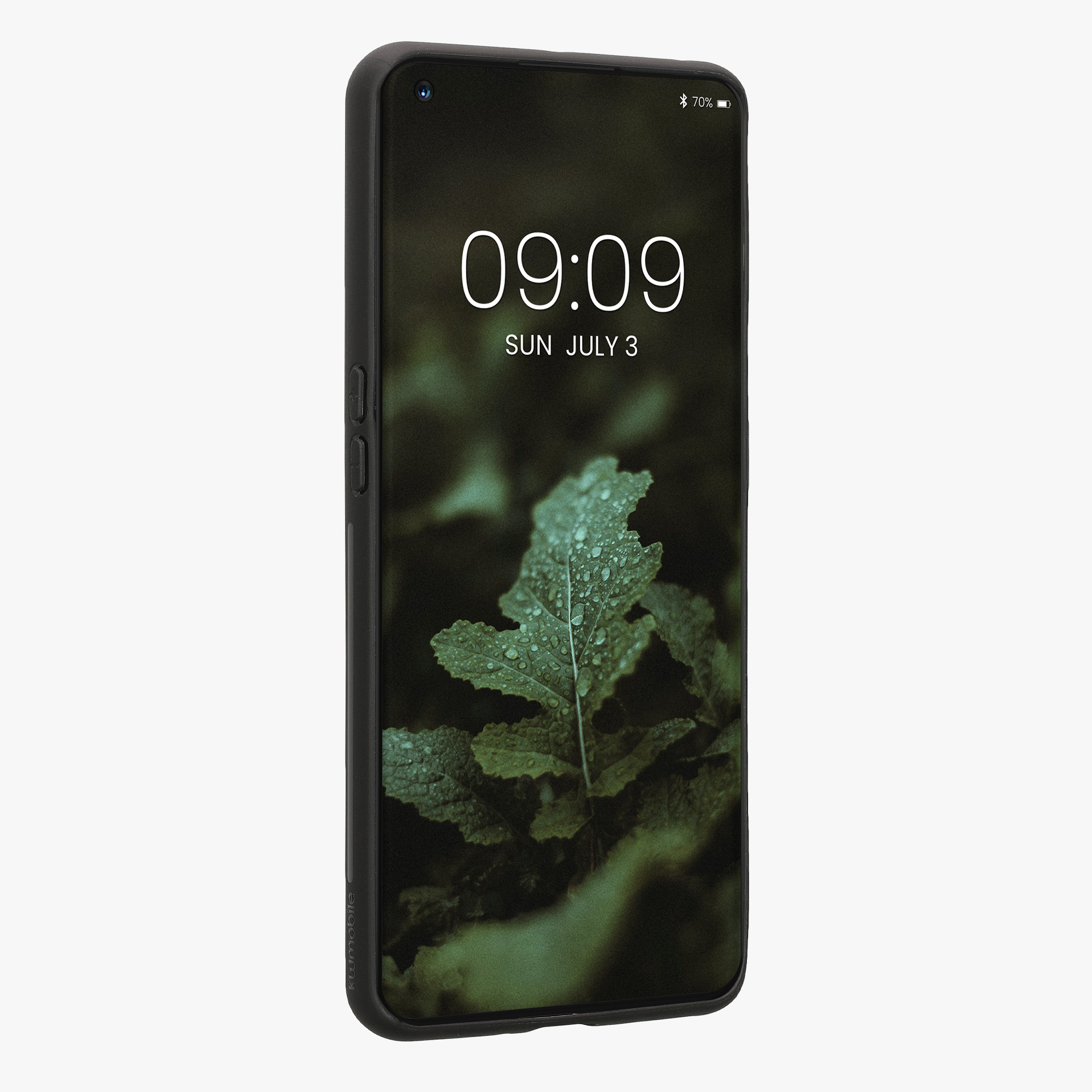 Dřevěný kryt na mobil OnePlus 11 kwmobile tmavě hnědý
