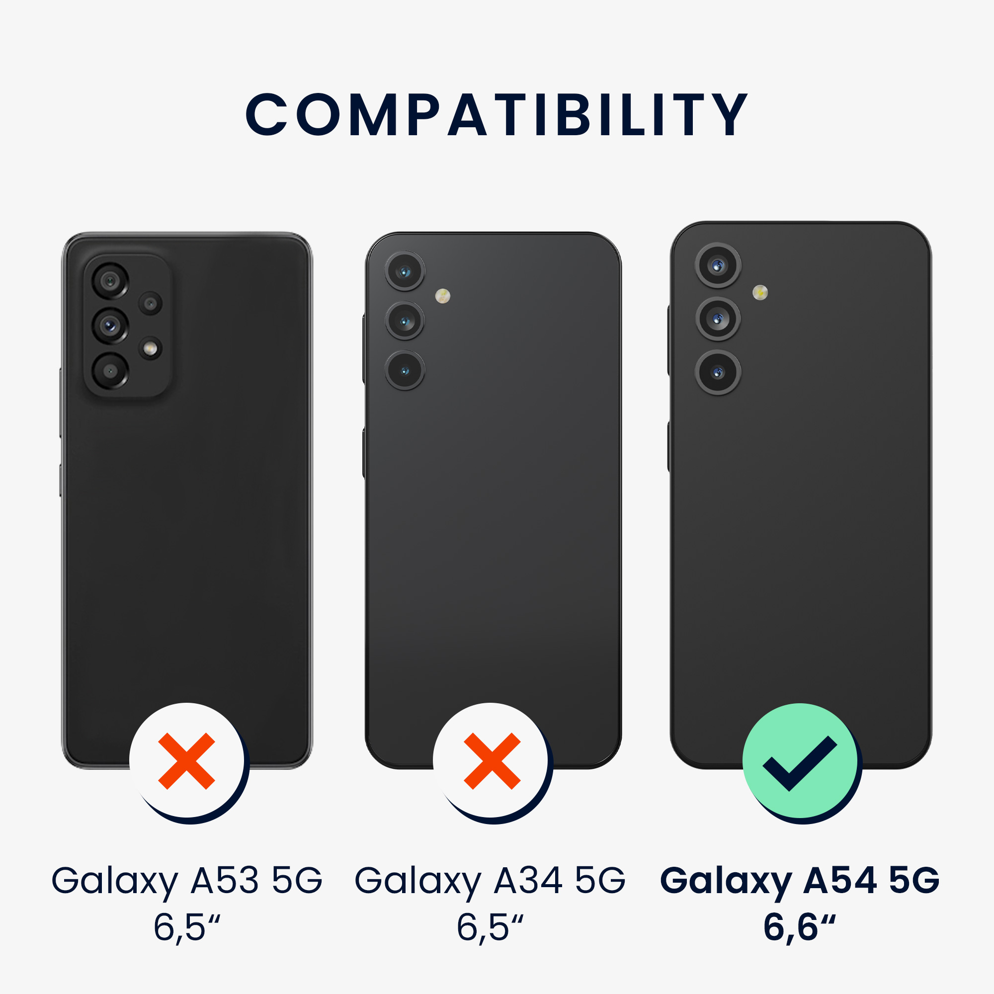Kryt na mobil Samsung Galaxy A54 5G kwmobile slim matný TPU Modro-zelená