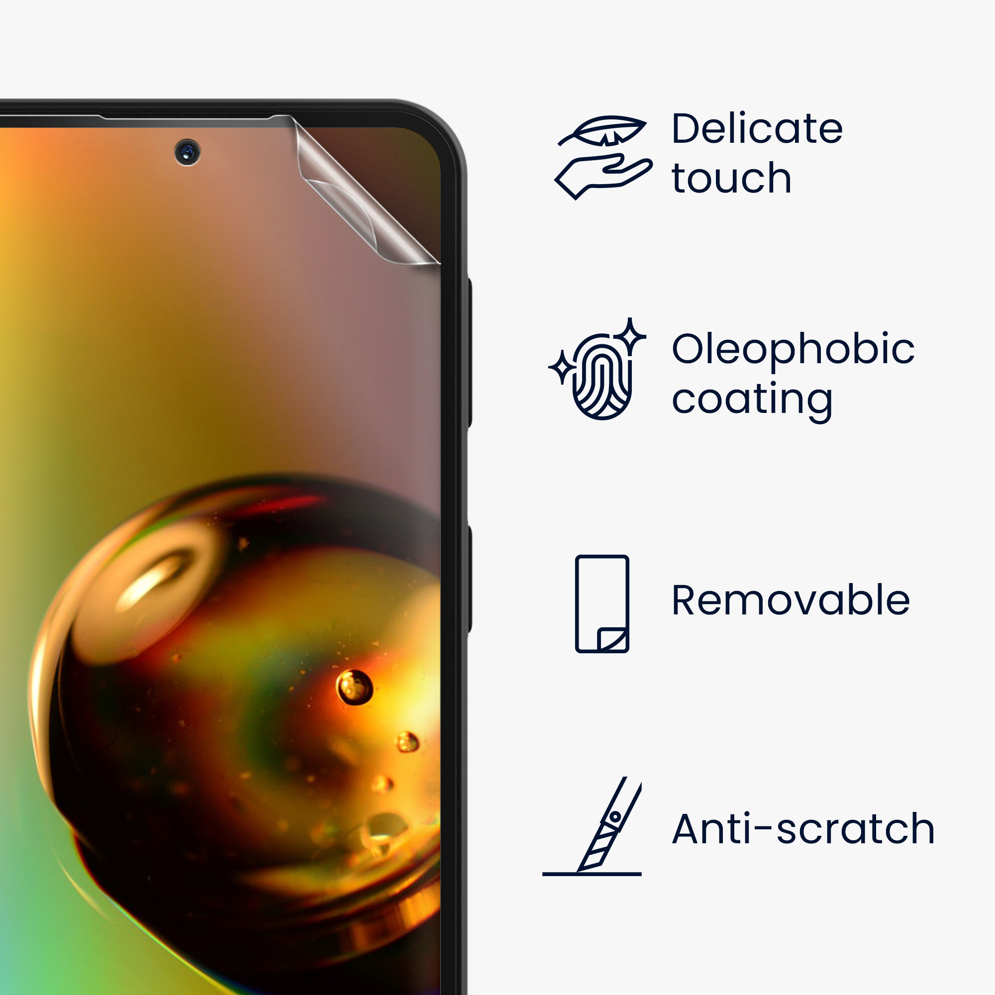 Ochranná fólie Samsung Galaxy A54 5G kwmobile 6 ks ultra čirá transparentní