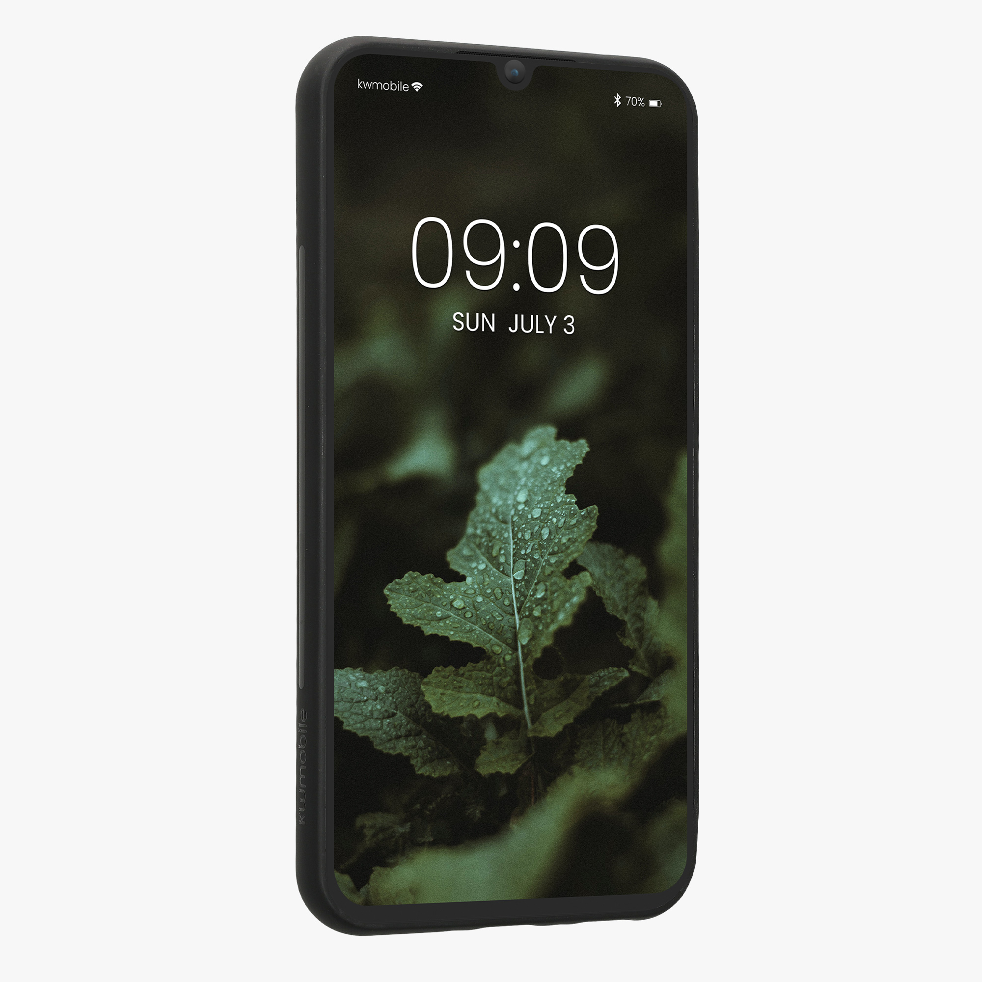 Dřevěný kryt na mobil Samsung Galaxy A34 5G kwmobile tmavě hnědý