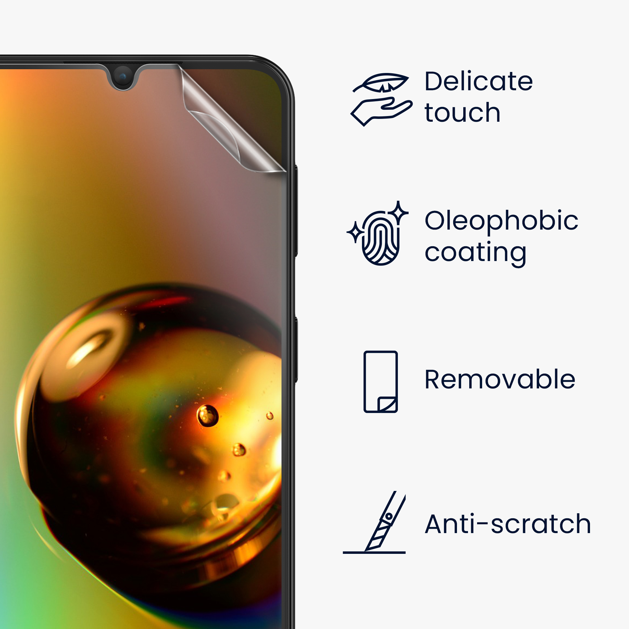 Ochranné fólie Samsung Galaxy A34 5G kwmobile 3 ks
