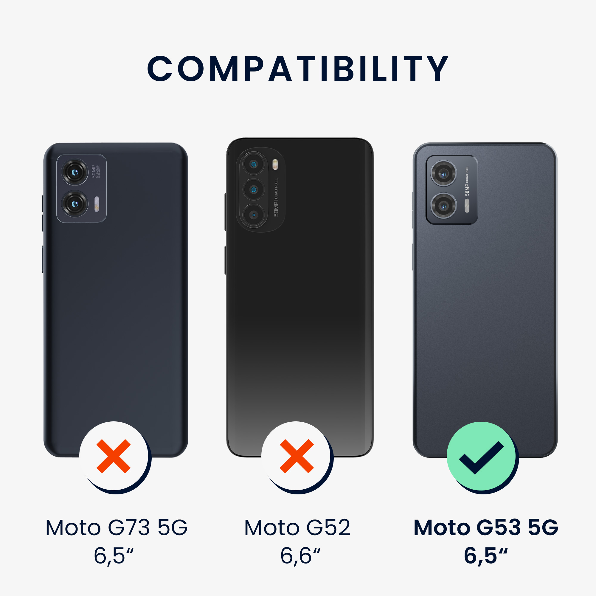 Kryt s popruhem kwmobile pro Motorola Moto G53 5G - Transparentní / černá