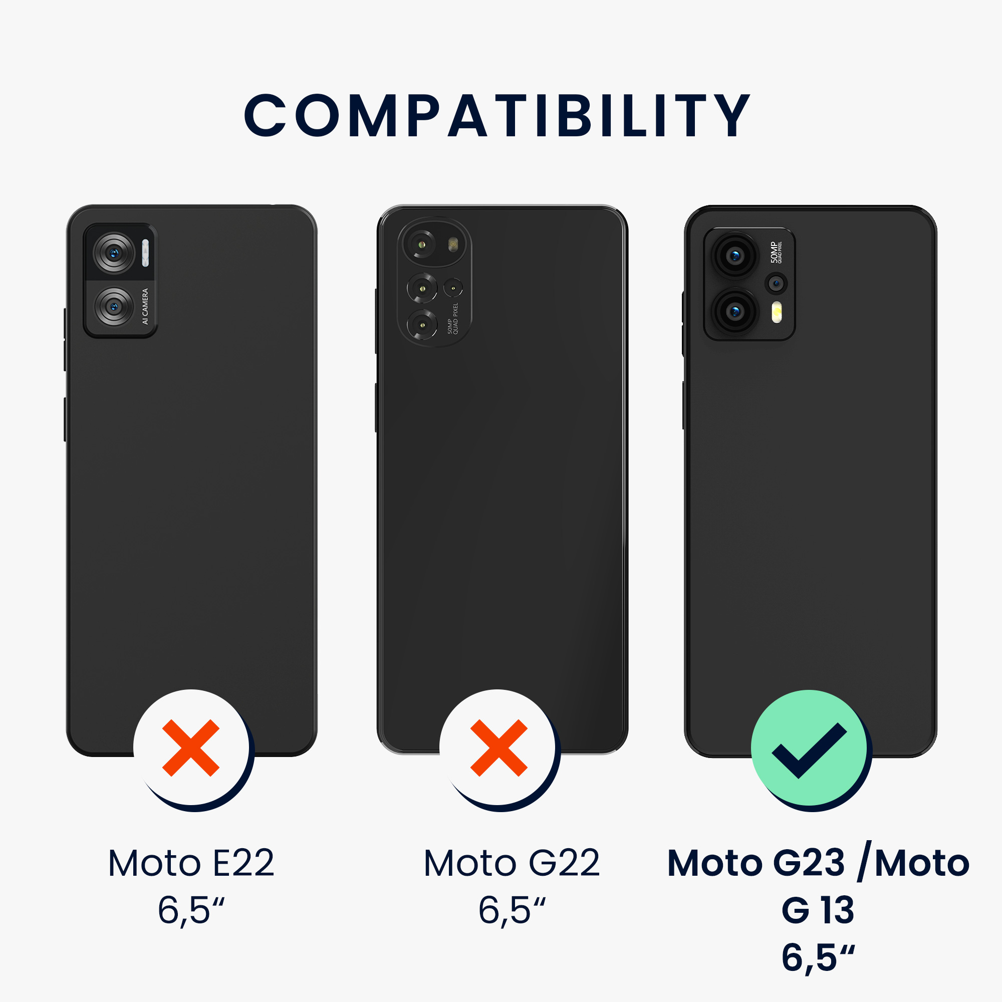 Kryt s popruhem kwmobile pro Motorola Moto G23 / Moto G13 - Růžové třešňové květy / tmavě hnědá / transparentní