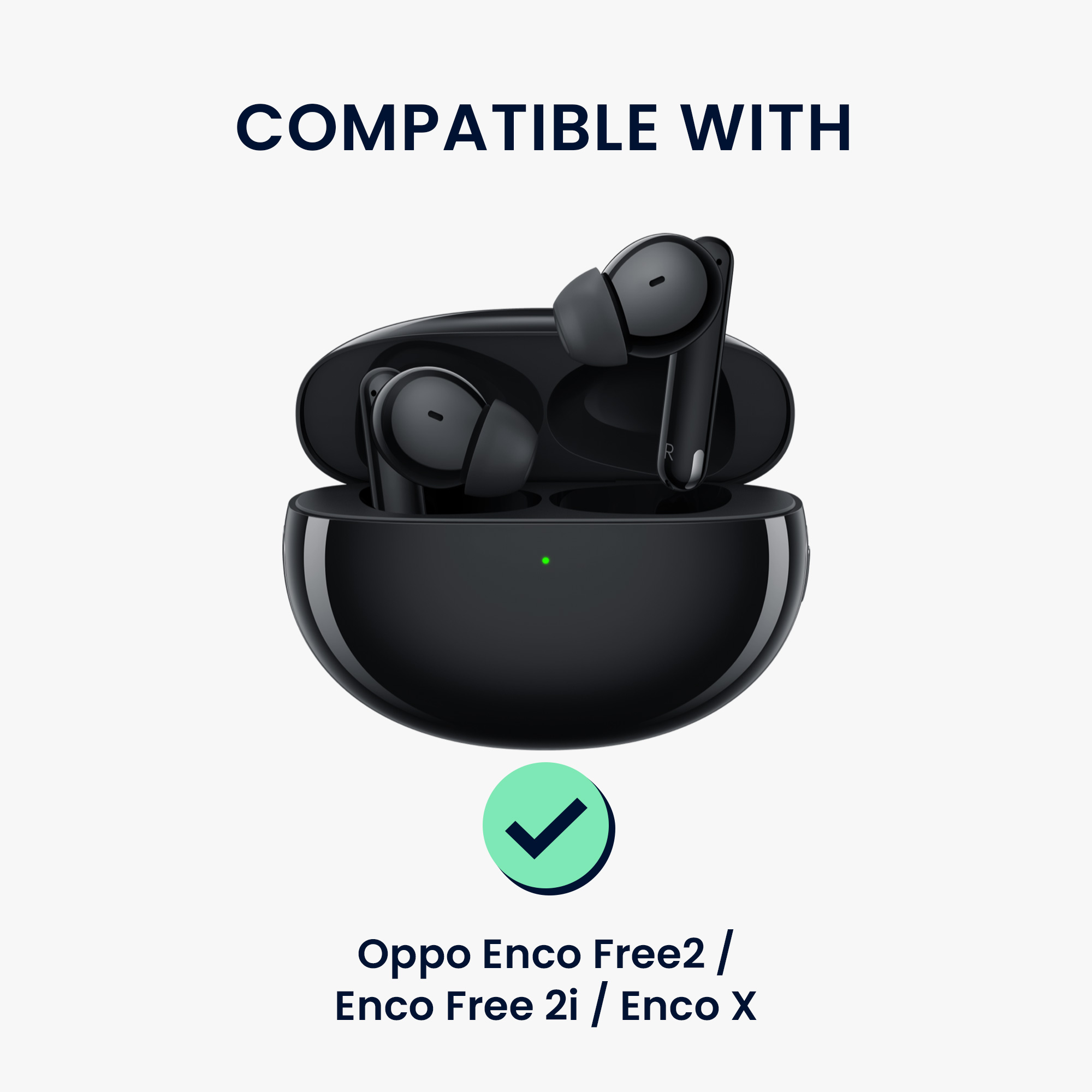 Náhradní špunty do uší Jabra Enco Free2 / Enco Free 2i / Enco X kwmobile 6 ks černá
