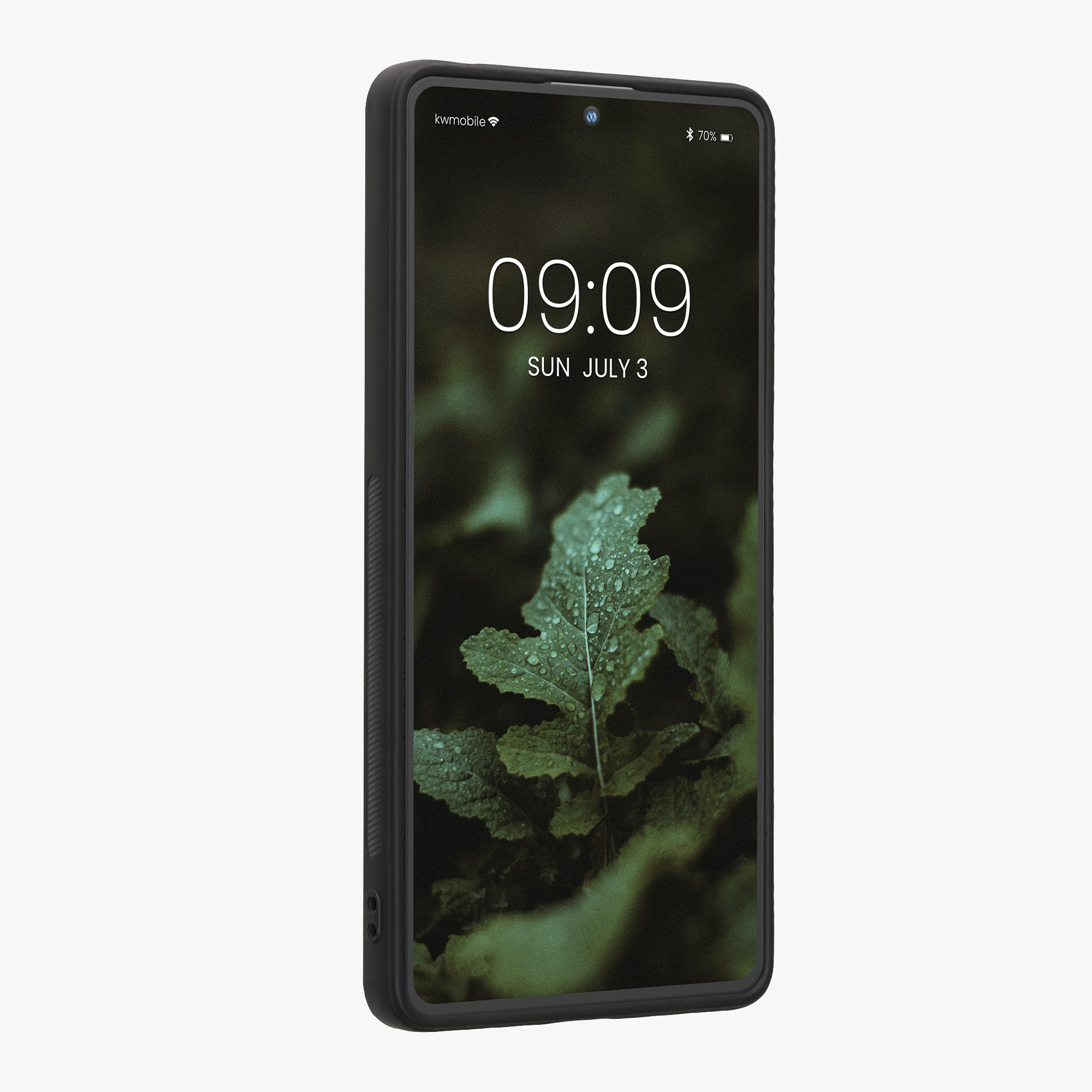 Dřevěné pouzdro pro Xiaomi Poco X5 Pro 5G kwmobile - tvrdý obal v tmavě hnědé barvě