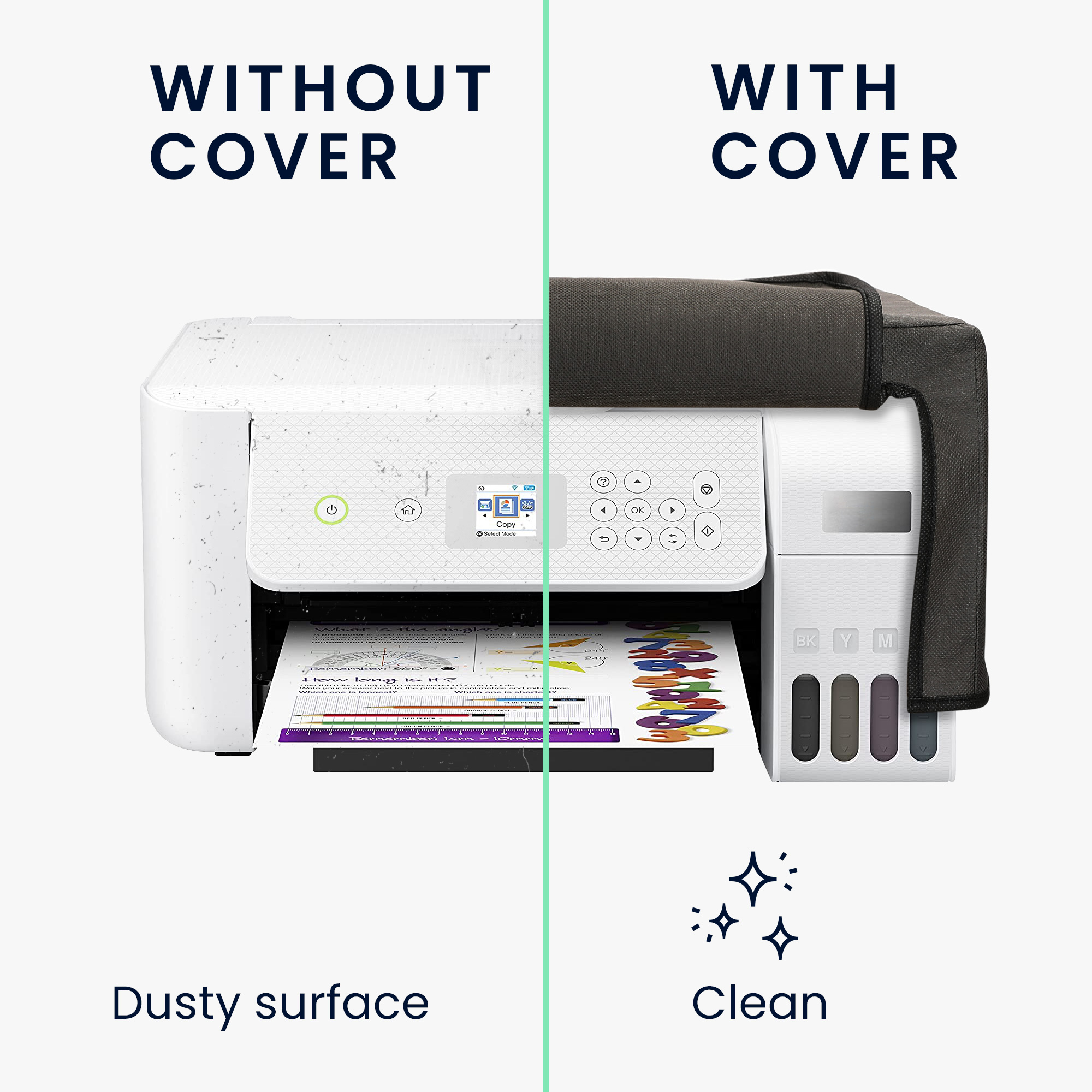 Ochranný obal na tiskárnu Epson Eco Tank kwmobile tmavě šedý