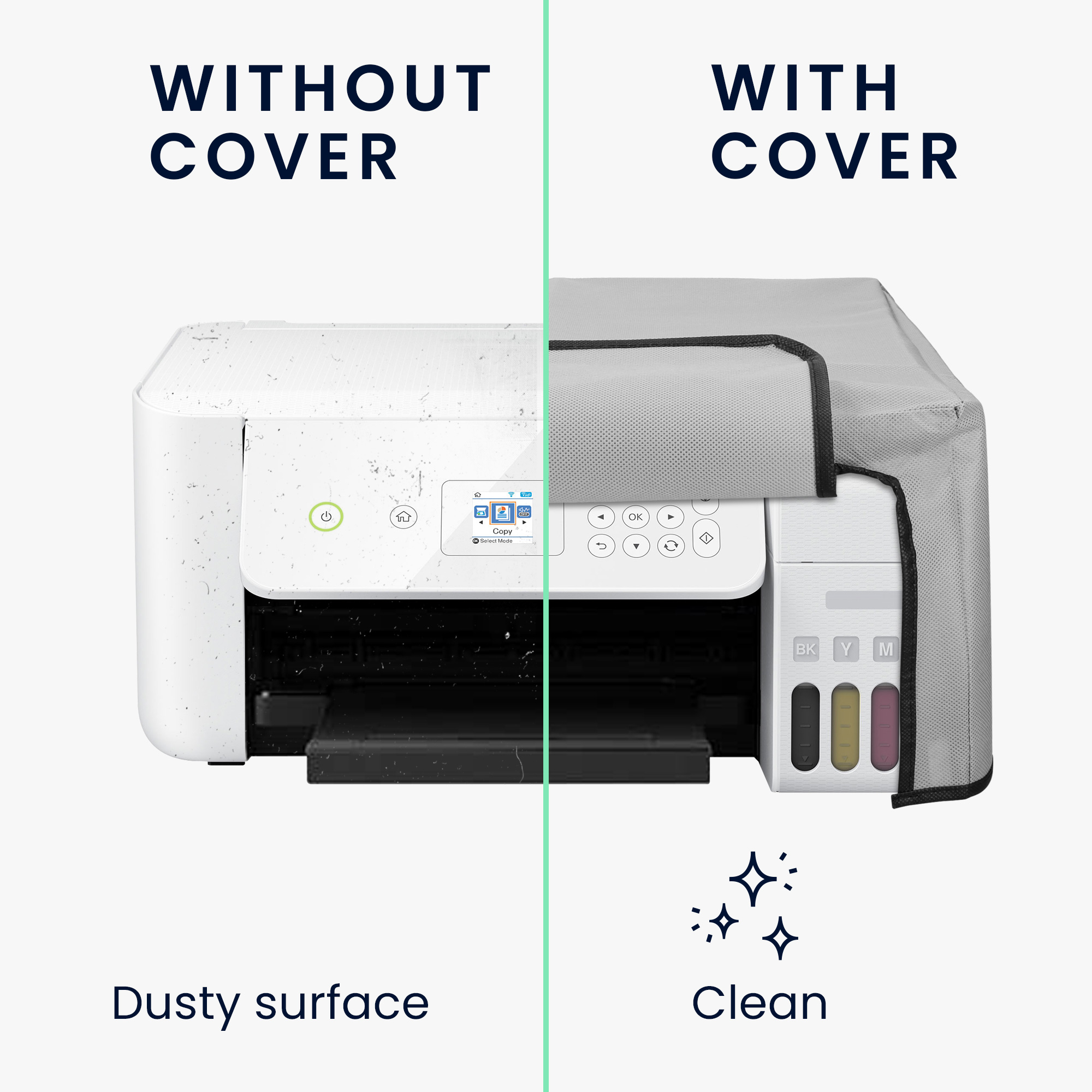 Ochranný obal na tiskárnu Epson Eco Tank kwmobile světle šedý