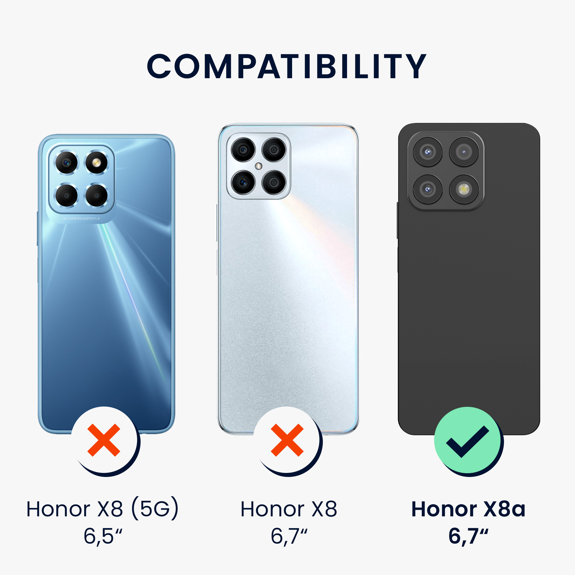 Pouzdro s popruhem (crossbody) pro HONOR X8a kwmobile - růžová (třešňové květy) / tmavě hnědá / transparentní