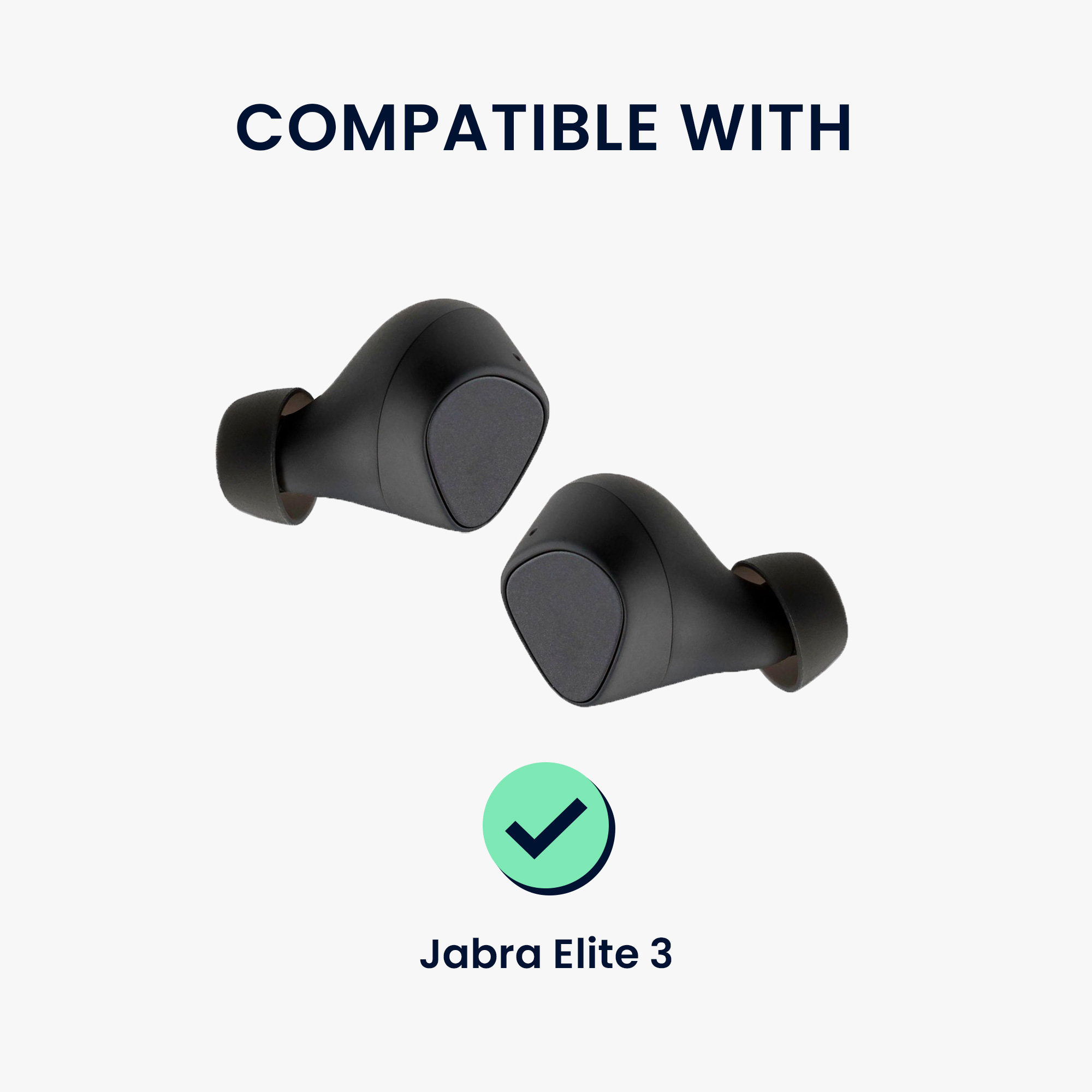 Náhradní špunty do uší Jabra Elite 3 kwmobile 6 ks černá