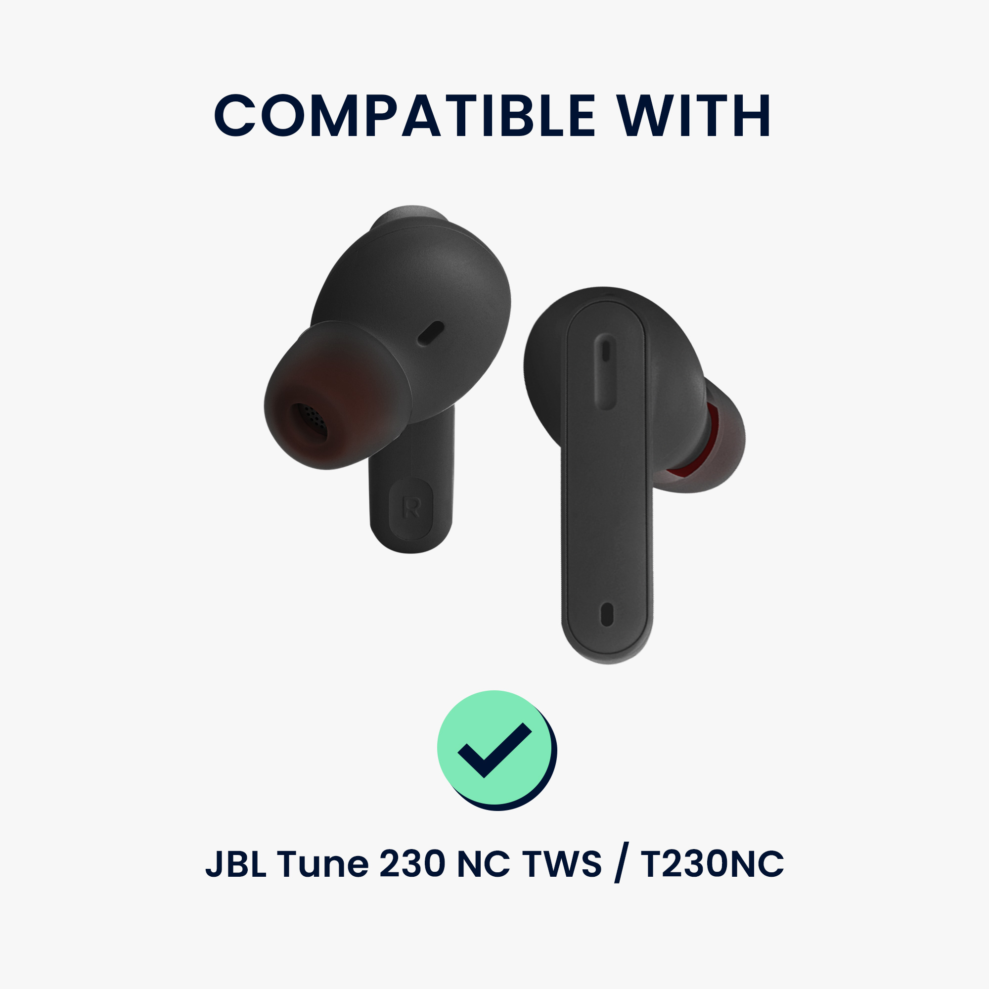 6x silikonové špuntíky do sluchátek pro JBL Tune 230 NC TWS / T230NC kwmobile - modrá