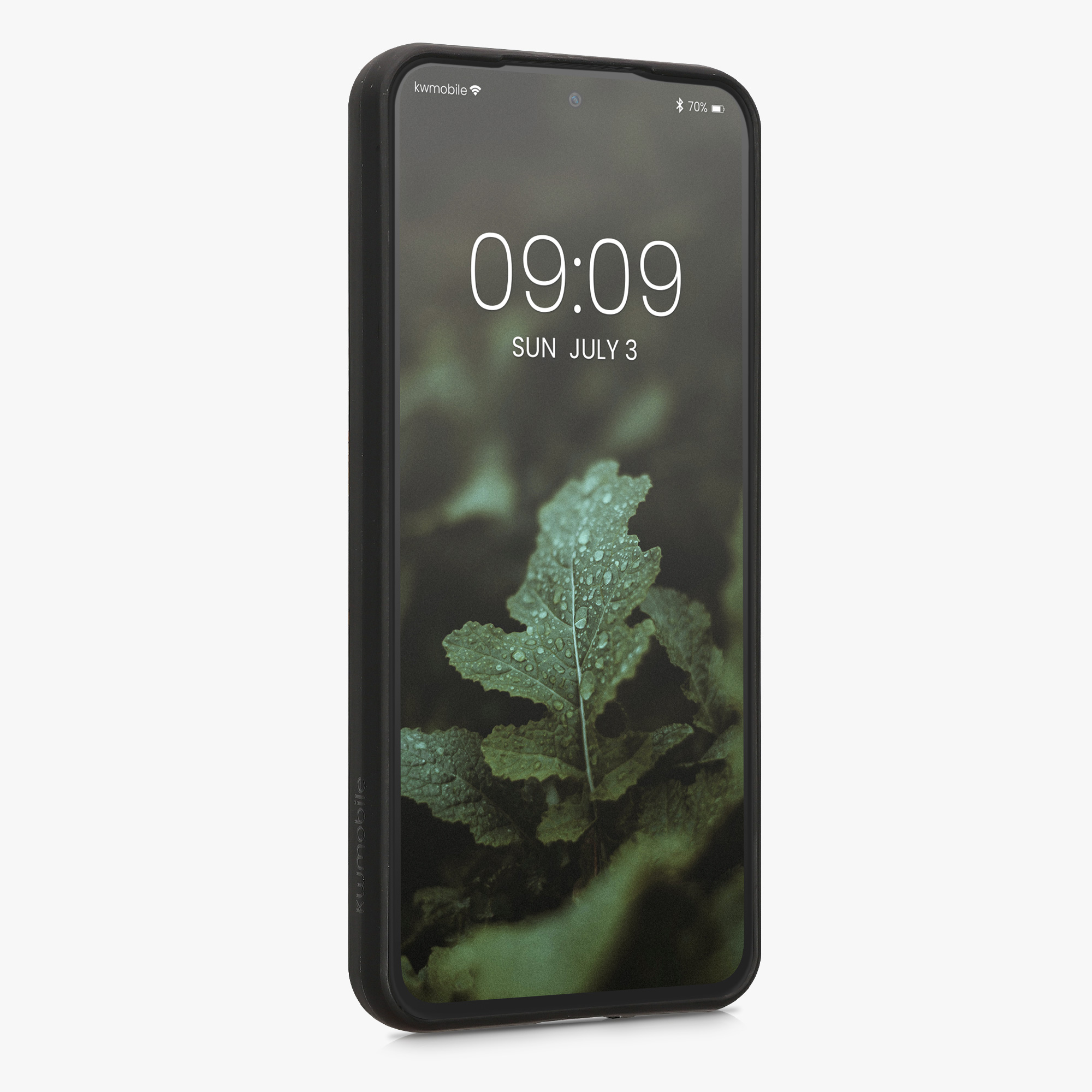 Dřevěný kryt na mobil Motorola Edge 30 Neo kwmobile dřevěný tmavě hnědý