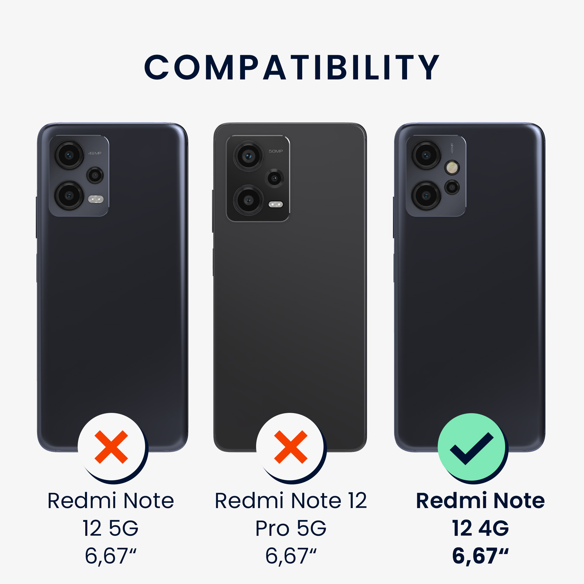 Kryt Xiaomi Redmi Note 12 (4G) crossbody popruh třešňové květy - růžová/tmavě hnědá kwmobile