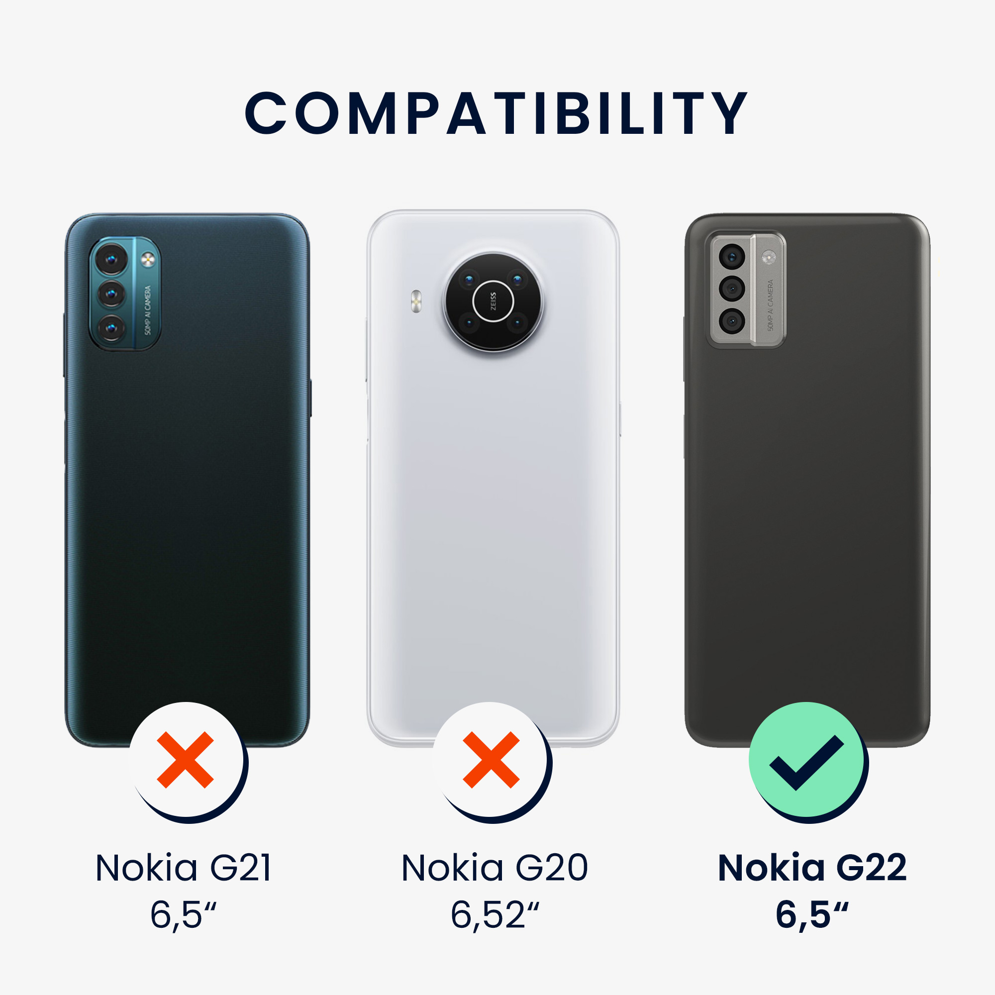 Crossbody kryt na mobil Nokia G22 kwmobile šňůrka transparentní