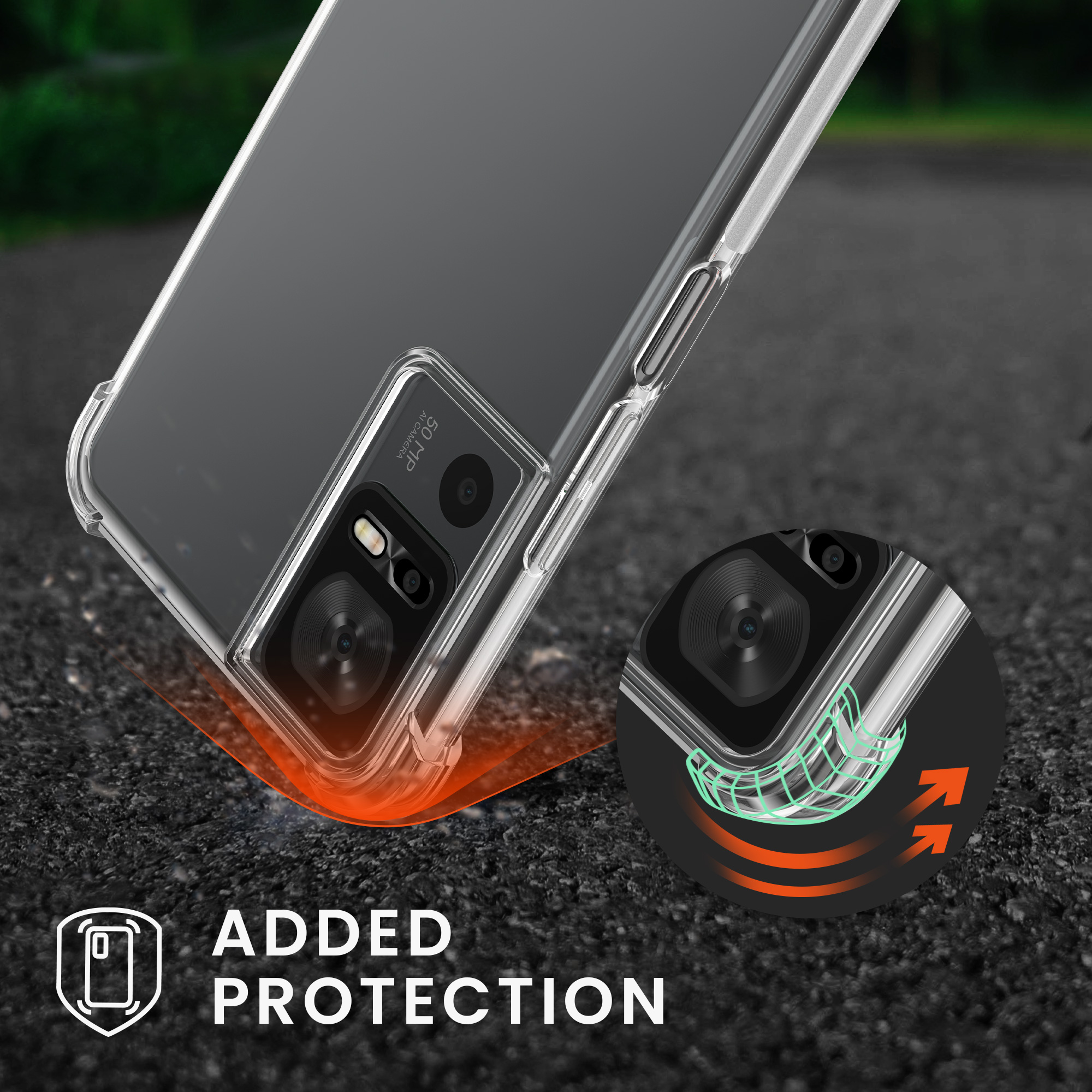 Pouzdro s popruhem (crossbody) pro TCL 40 SE kwmobile TPU - transparentní / černá