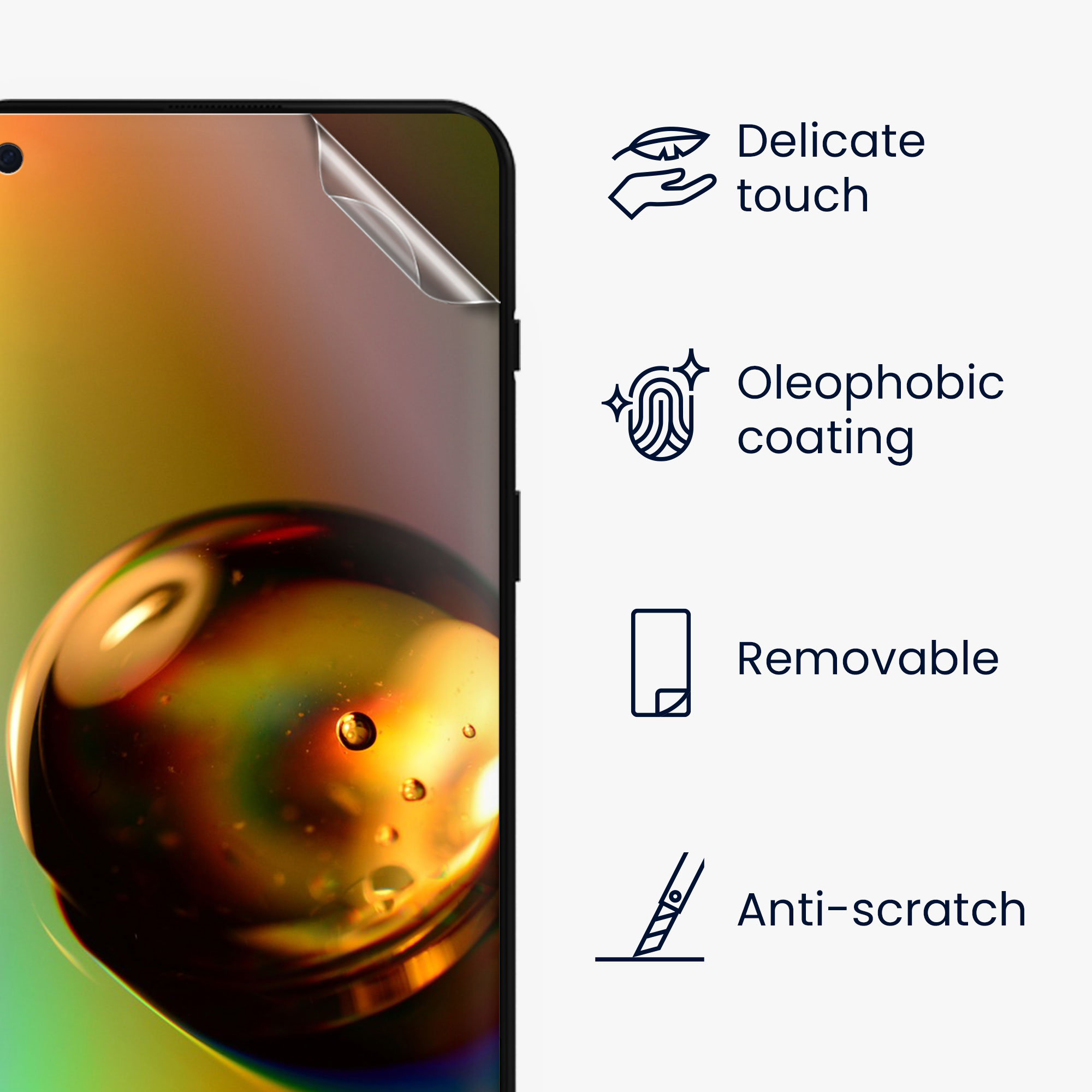 Kwmobile Ochranná fólie OnePlus Nord 2T 5G transparentní