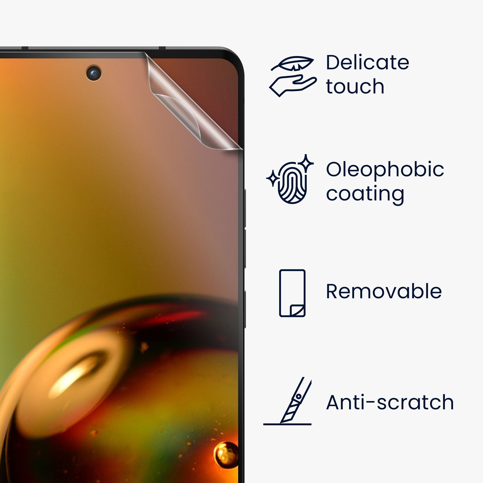 Ochranné fólie Motorola Edge 30 Ultra kwmobile 3 ks transparentní