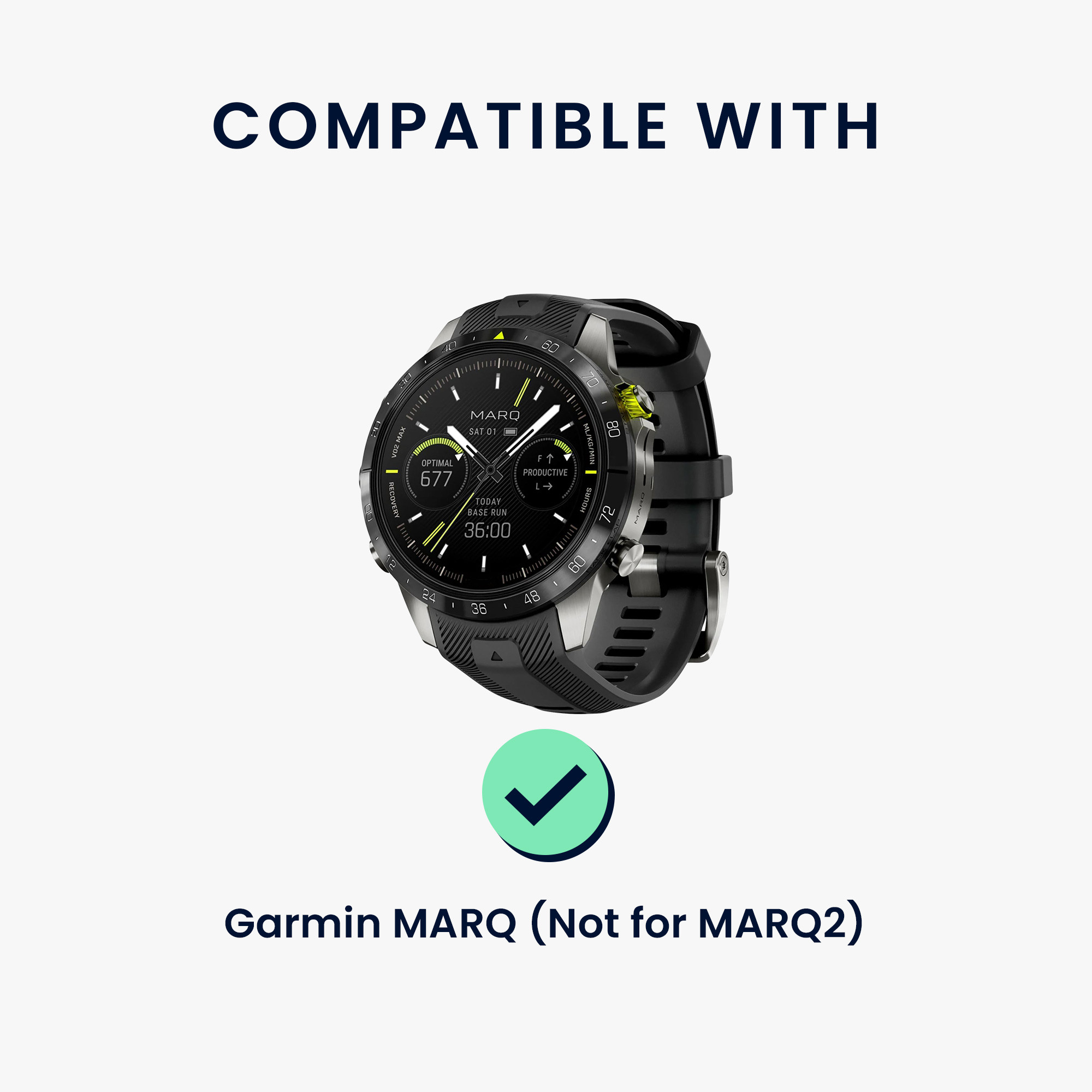 Nabíjecí kabel pro chytré hodinky pro Garmin MARQ (není pro MARQ 2) kwmobile - černá