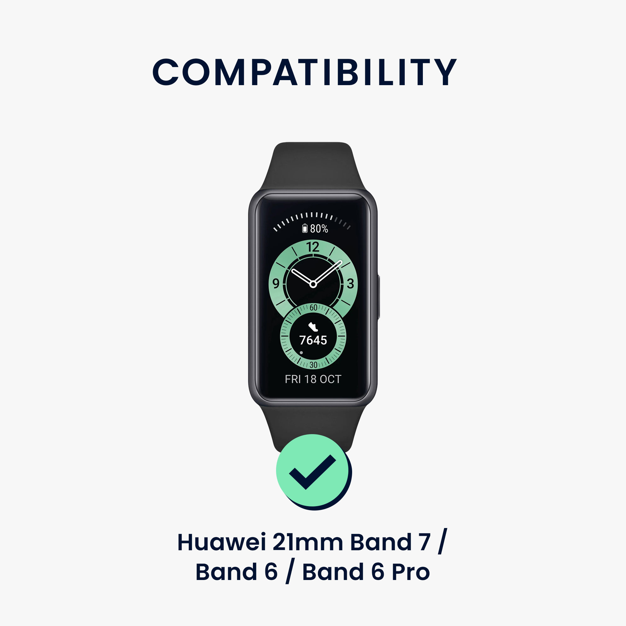 Sada řemínků pro Huawei Band 6 & 6 Pro / Honor Band 7 & 6 kwmobile silikonové - více barev