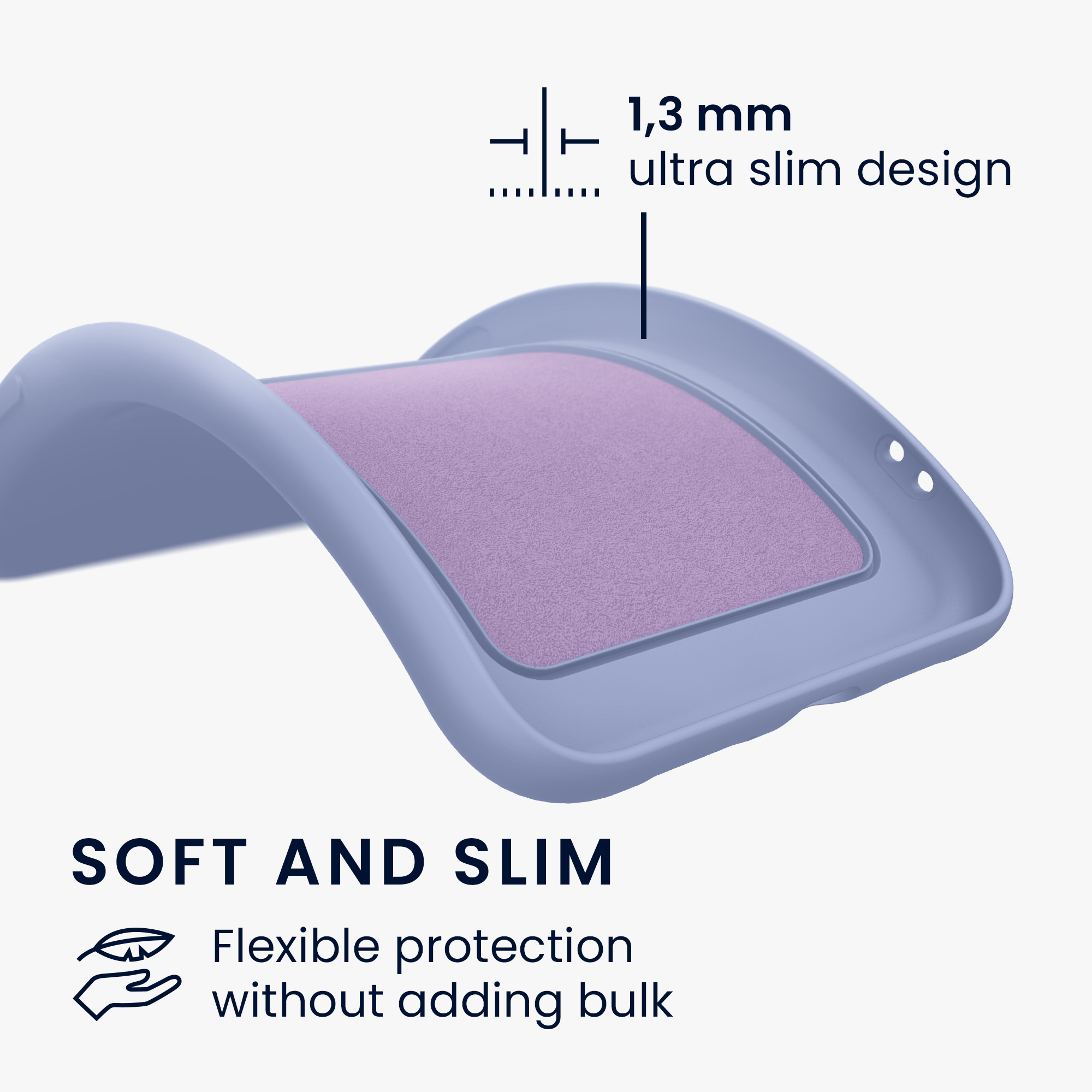 Kryt na mobil Samsung Galaxy A34 5G kwmobile Card Holder levandulový