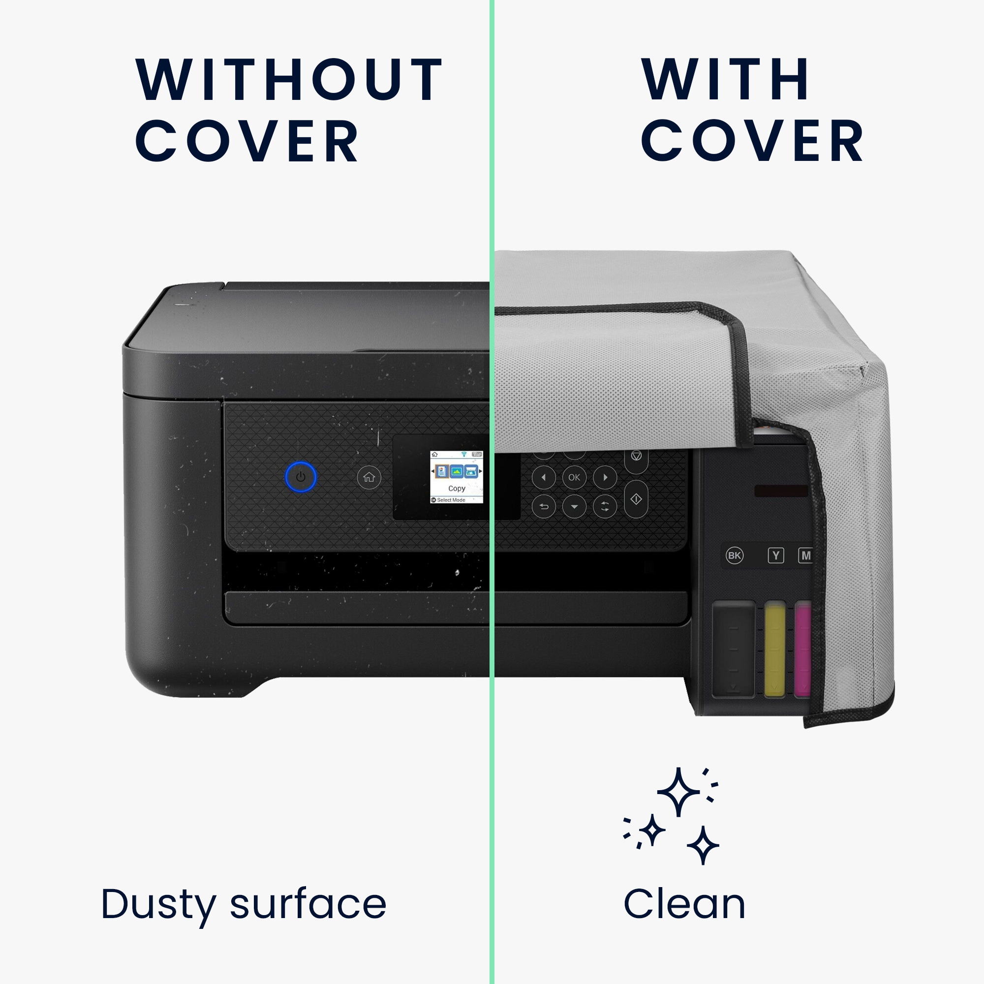 Ochranný obal na tiskárnu Epson EcoTank ET-2850 světle šedé
