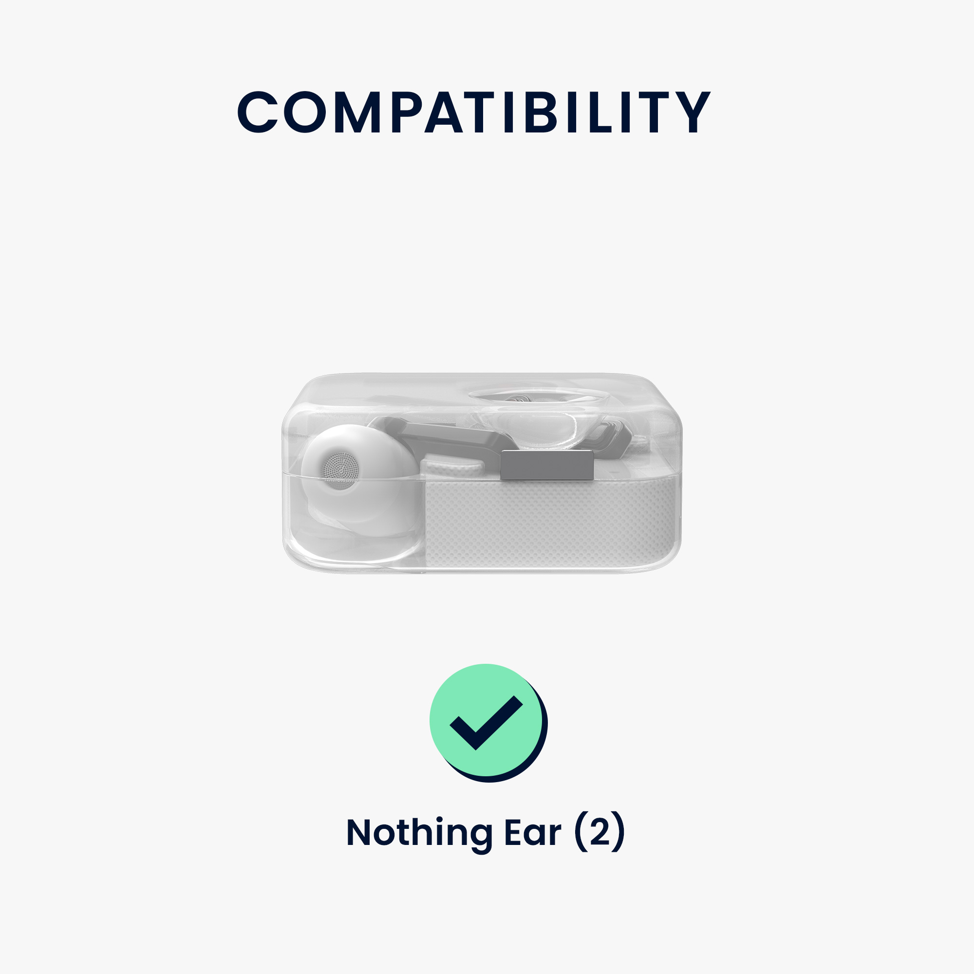 Pouzdro na sluchátka kwmobile pro Nothing ear (2), černá