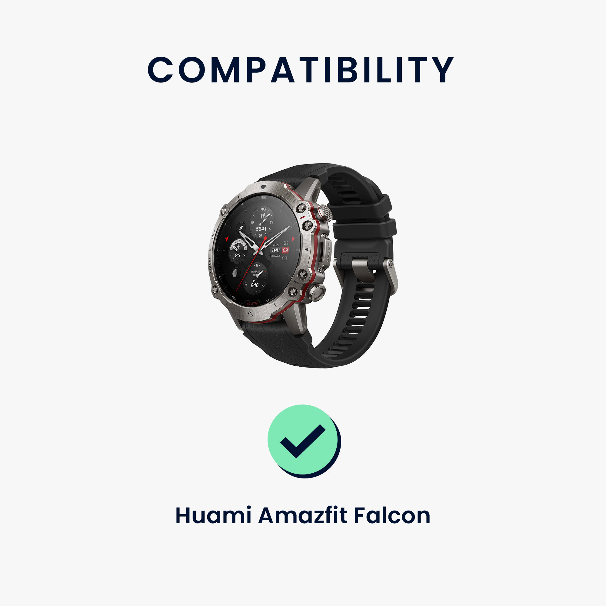 Nabíjecí kabel pro Huami Amazfit Falcon kwmobile USB-C - černá