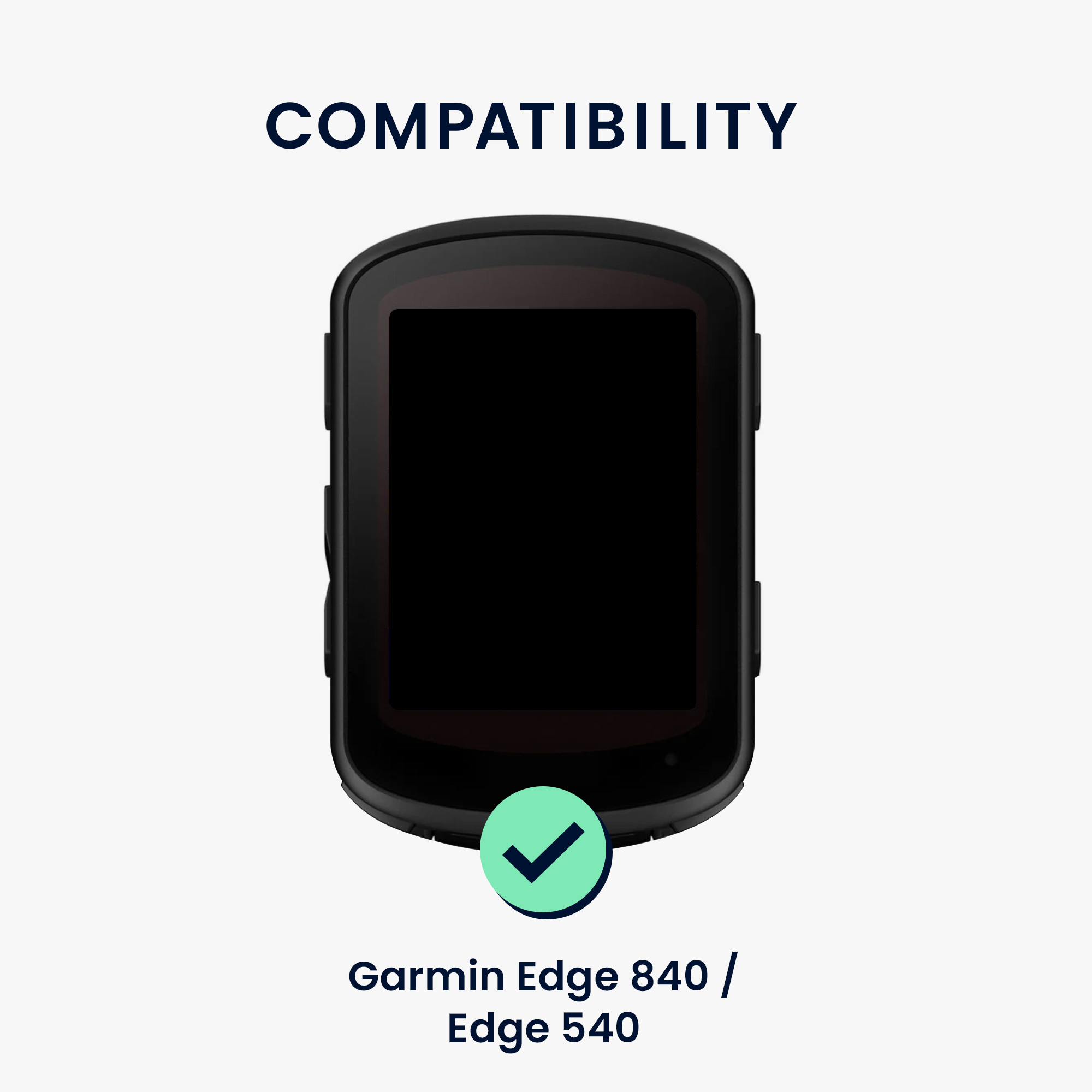 Silikonové pouzdro cyklo GPS Garmin Edge 840 / Edge 540 kwmobile průhledná