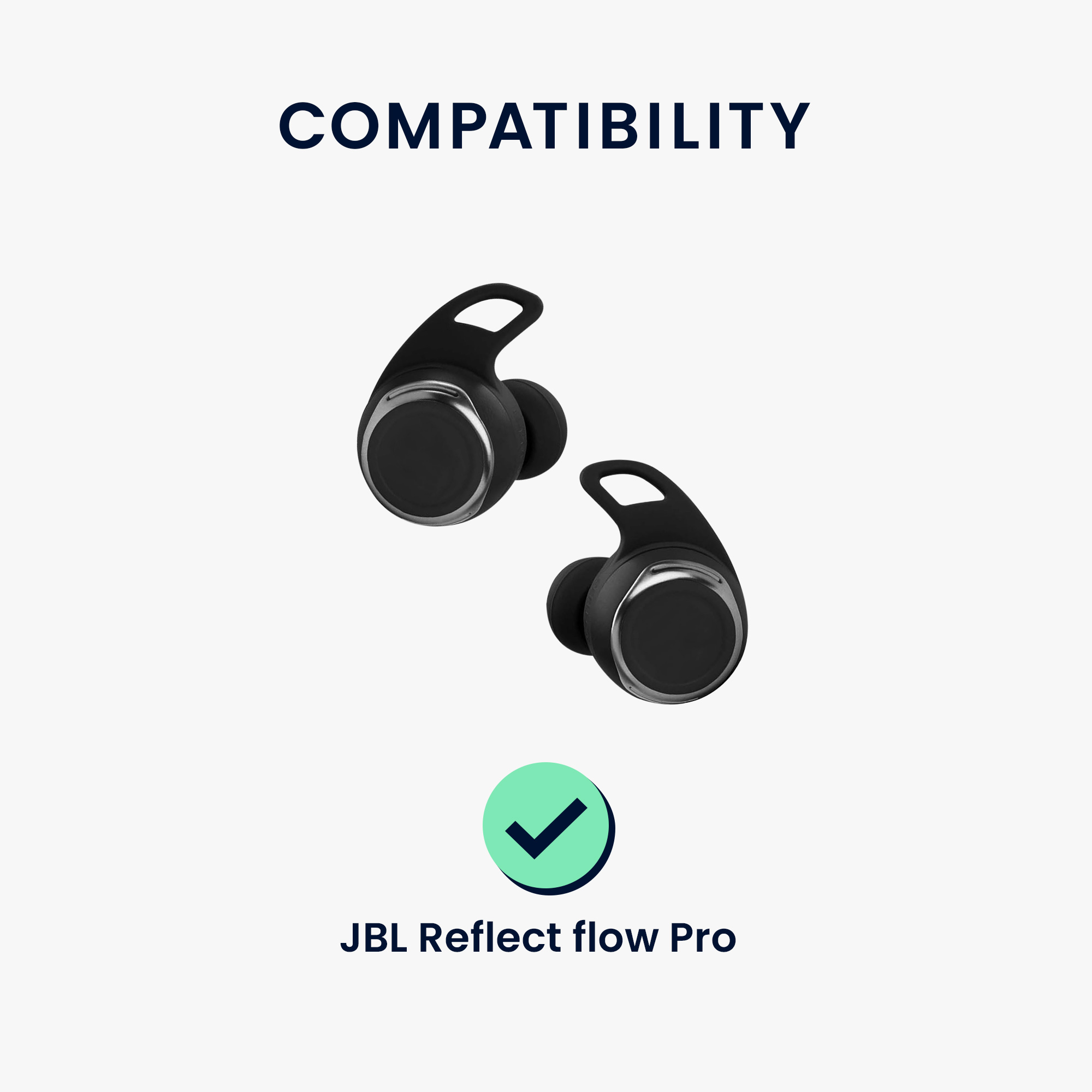 kwmobile špunty do sluchátek JBL Reflect flow Pro - Replacement Ear Cushions in černá