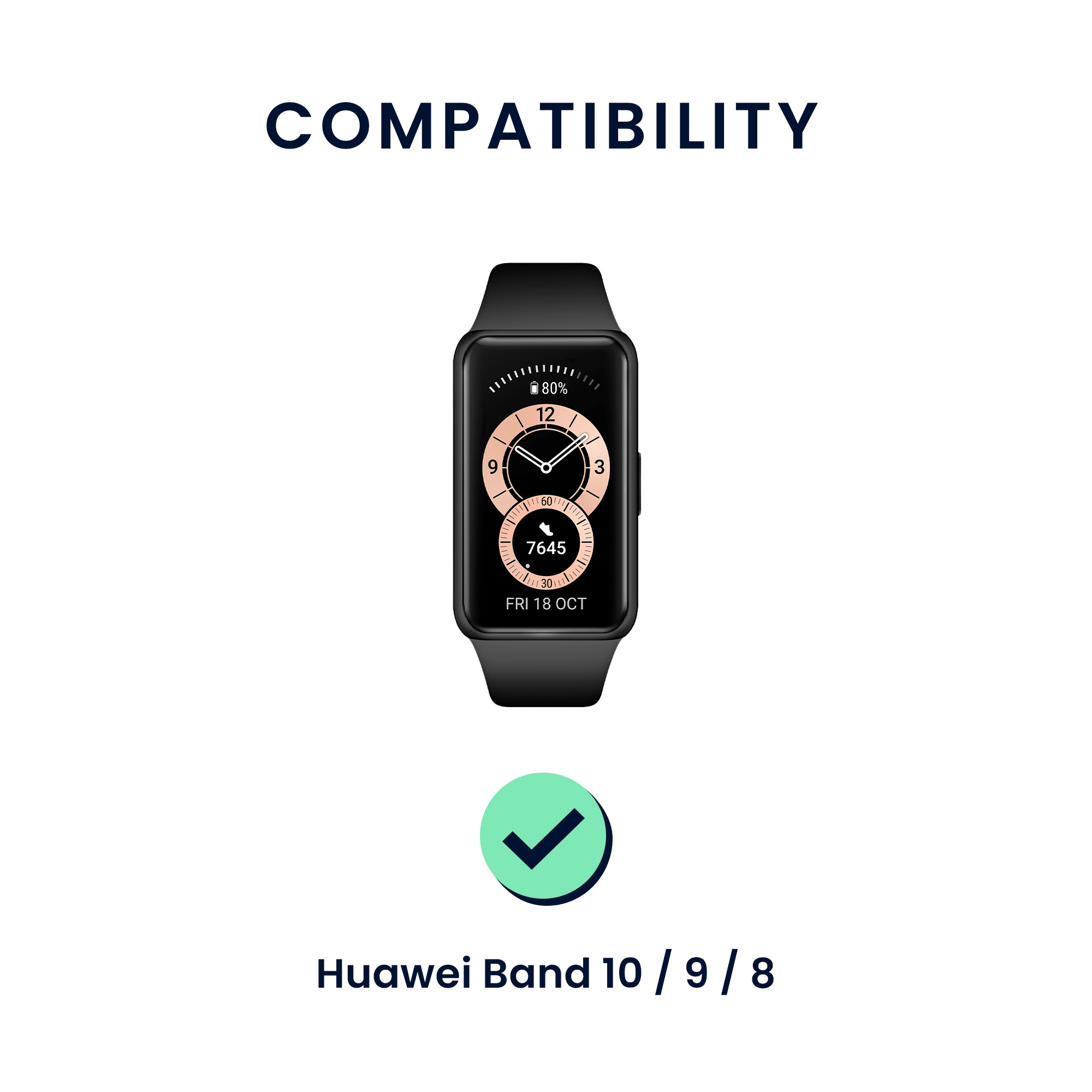 Sada řemínků na chytré hodinky Huawei Band 10 / 9 / 8 2 ks černo-žluté