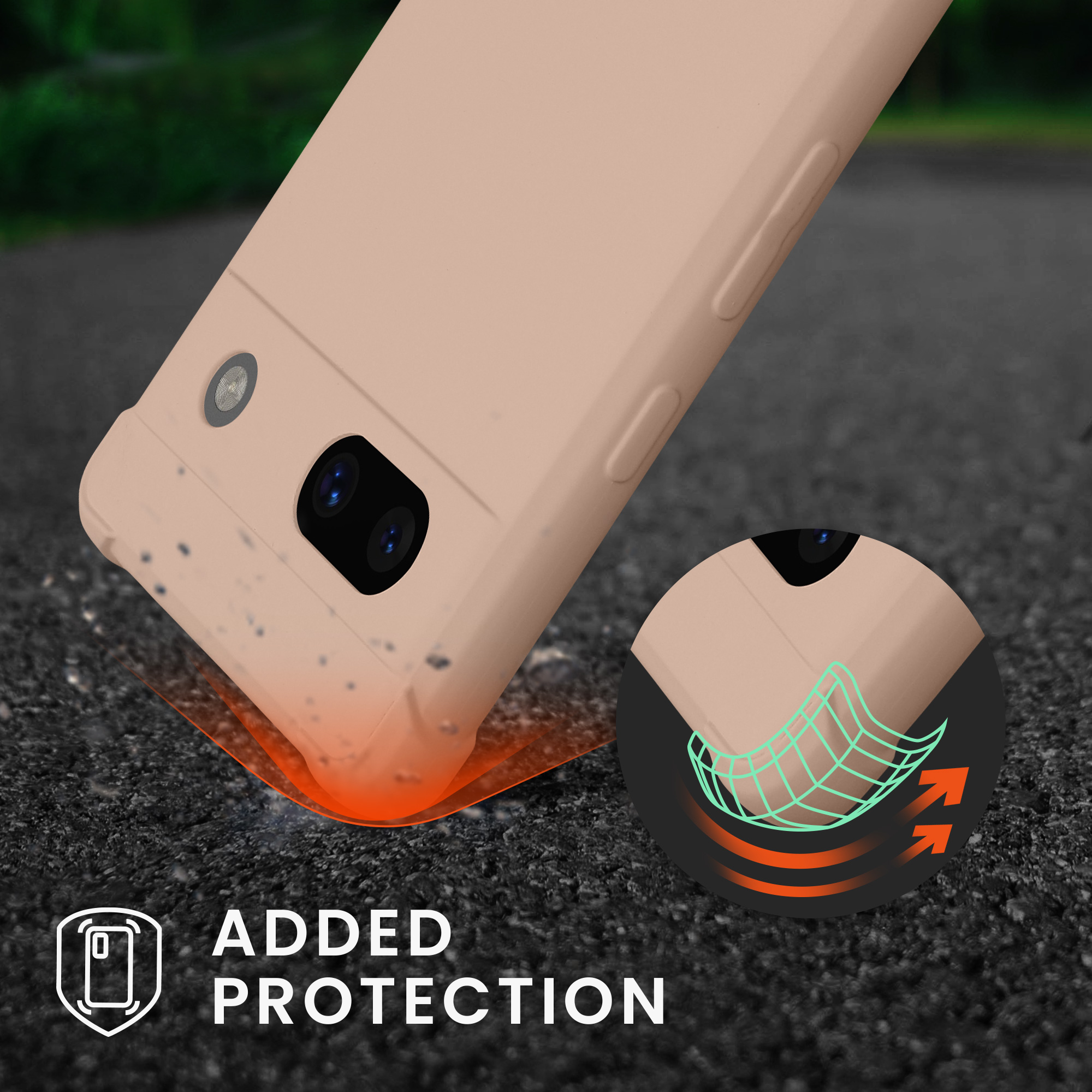 Crossbody kryt kwmobile Google Pixel 7a - Coconut Swirl