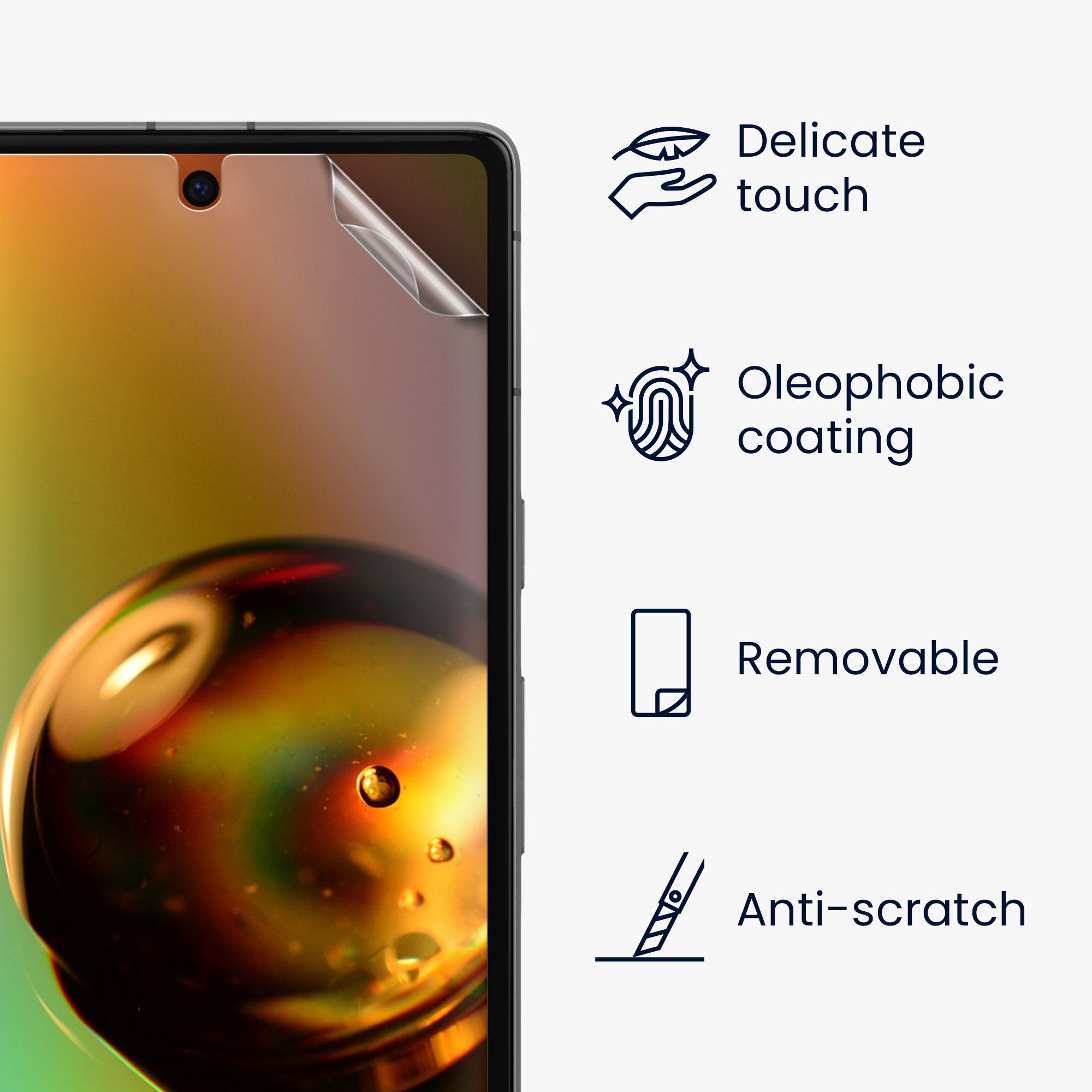 TPU kryt kwmobile Google Pixel 7a - 3x Ultra-Clear Transparent Phone Films