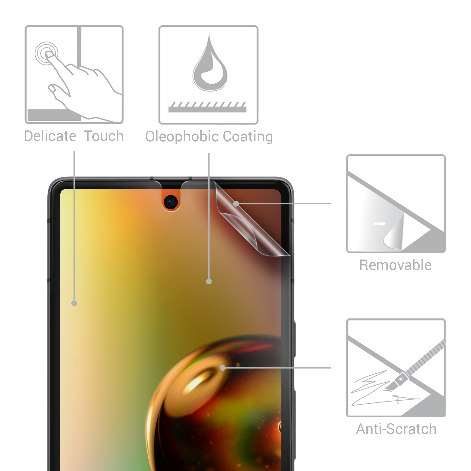 TPU kryt kwmobile Google Pixel 7a - Matte