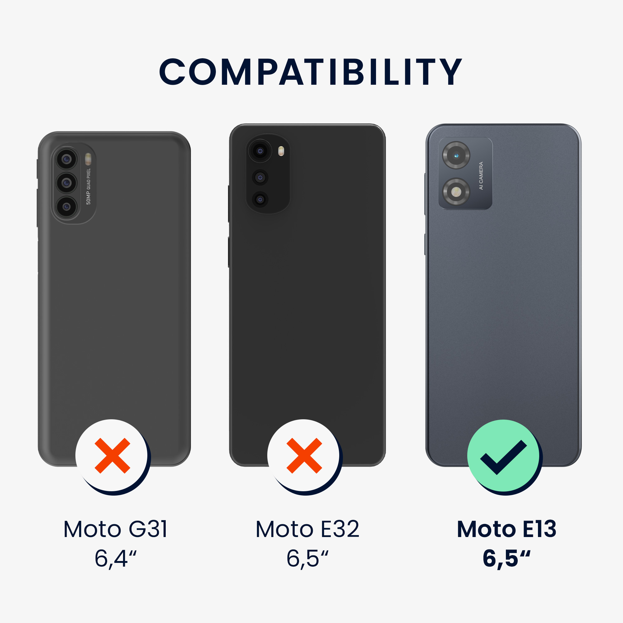 Kryt s popruhem kwmobile pro Motorola Moto E13 - Zlaté palmové listy / šedá / transparentní