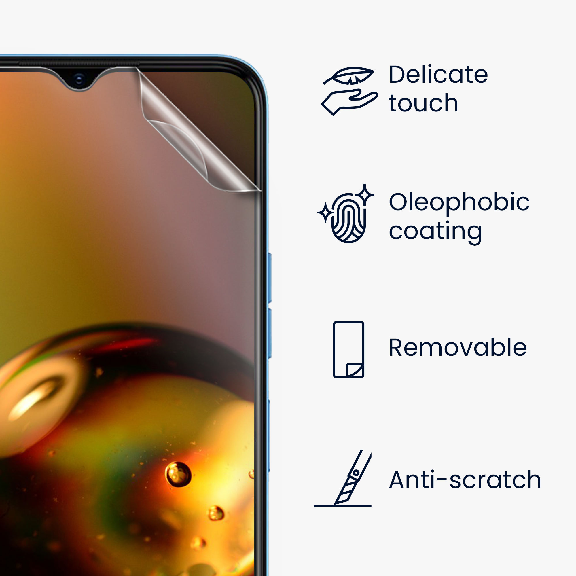 Ochranná fólie 3 ks TECNO Spark 10 kwmobile