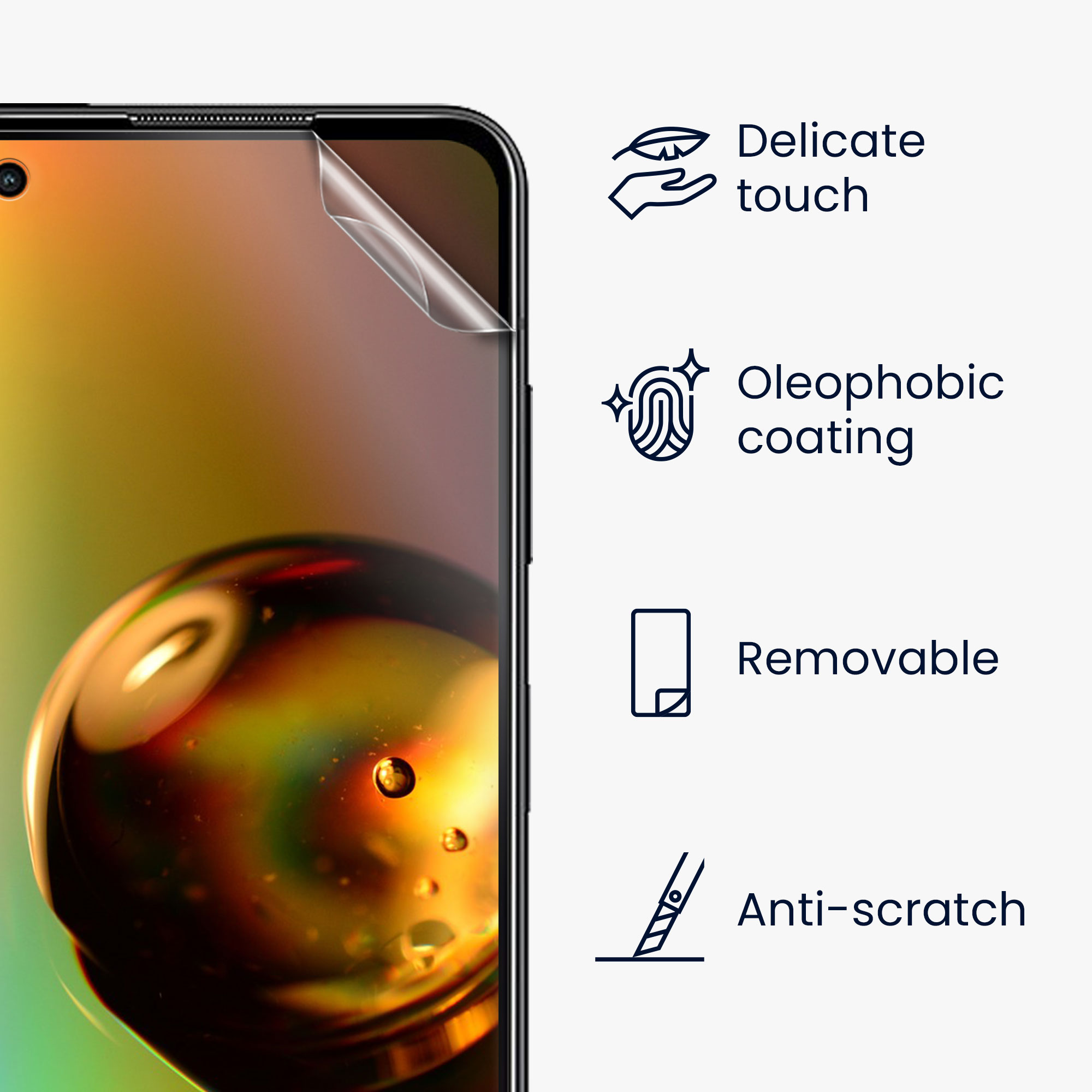 Ochranná fólie kwmobile pro Asus Zenfone 10 - 3 ks - 3x Ultra-čirá transparentní Phone Films