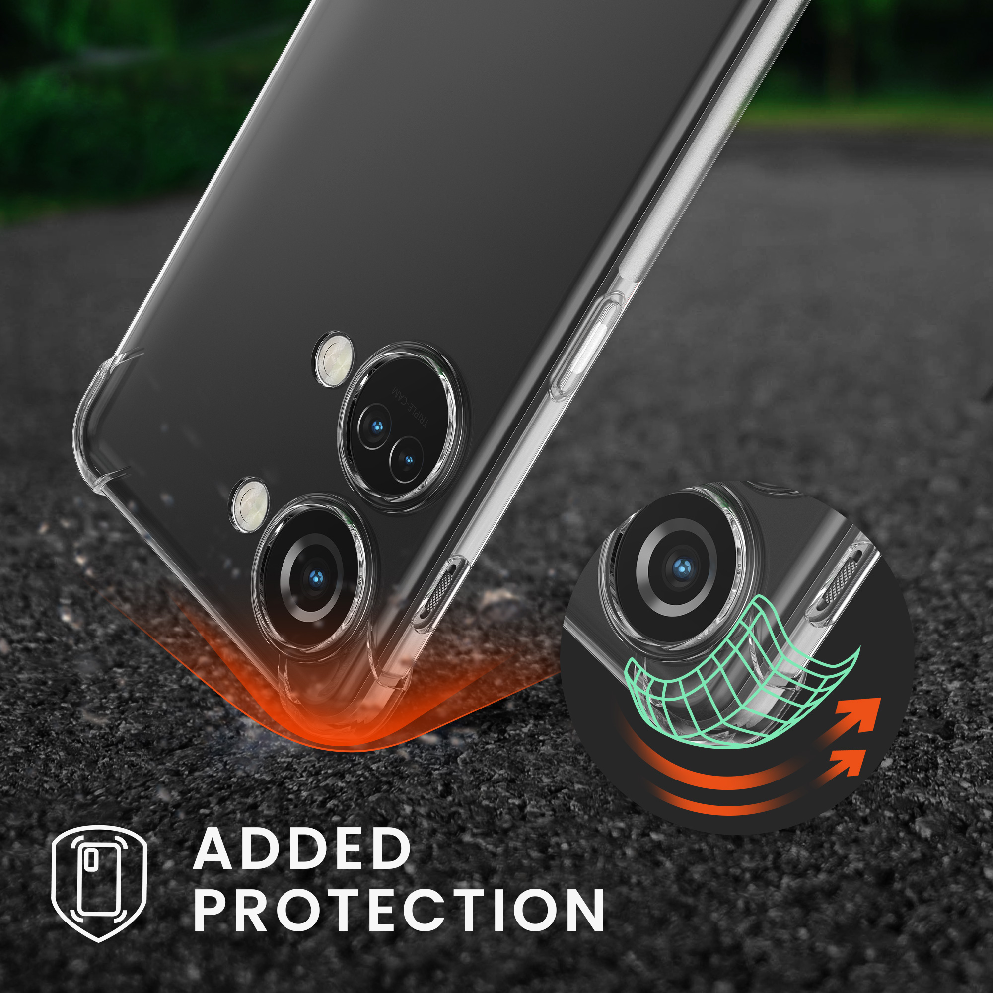 Kwmobile Crossbody pouzdro OnePlus Nord 3 5G transparentní / černá